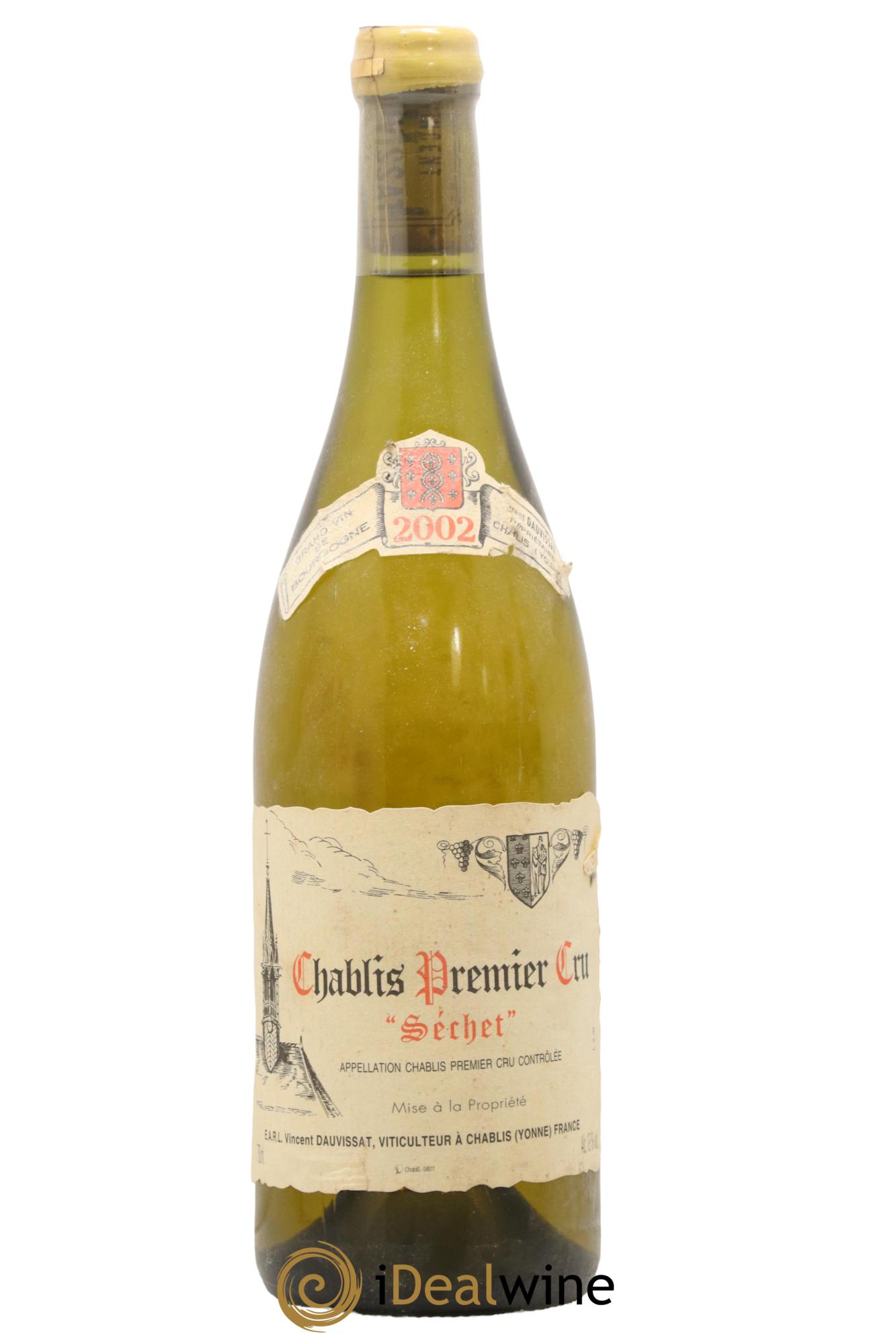 Chablis 1er Cru Séchet Vincent Dauvissat (Domaine) 2002 - Lot de 1 bouteille - 0