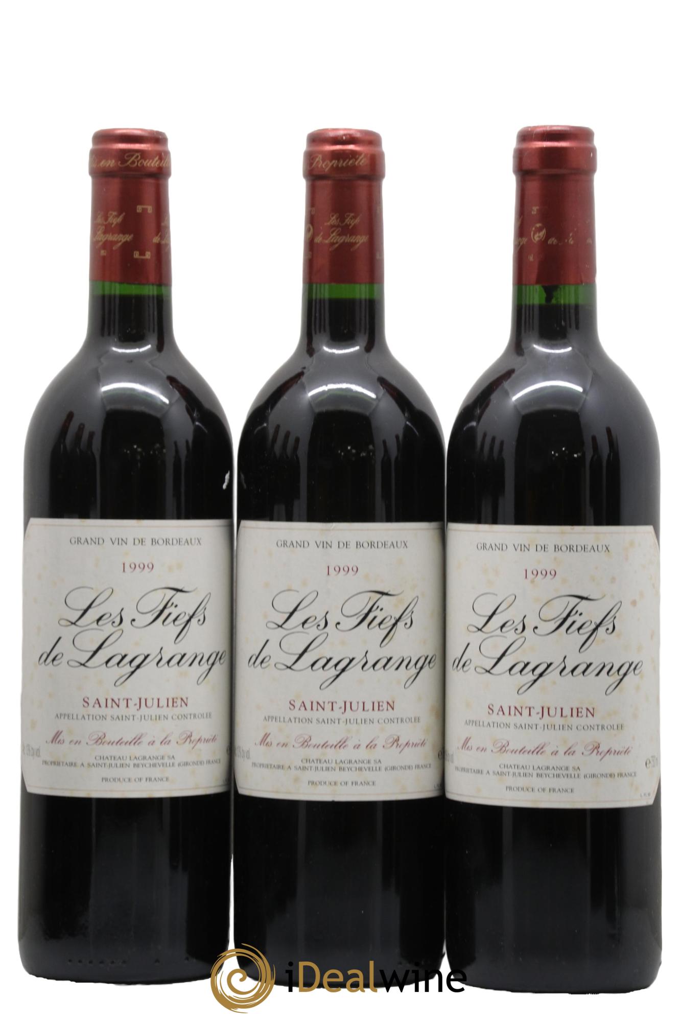 Les Fiefs de Lagrange Second Vin 1999 - Lotto di 3 bottiglie - 0