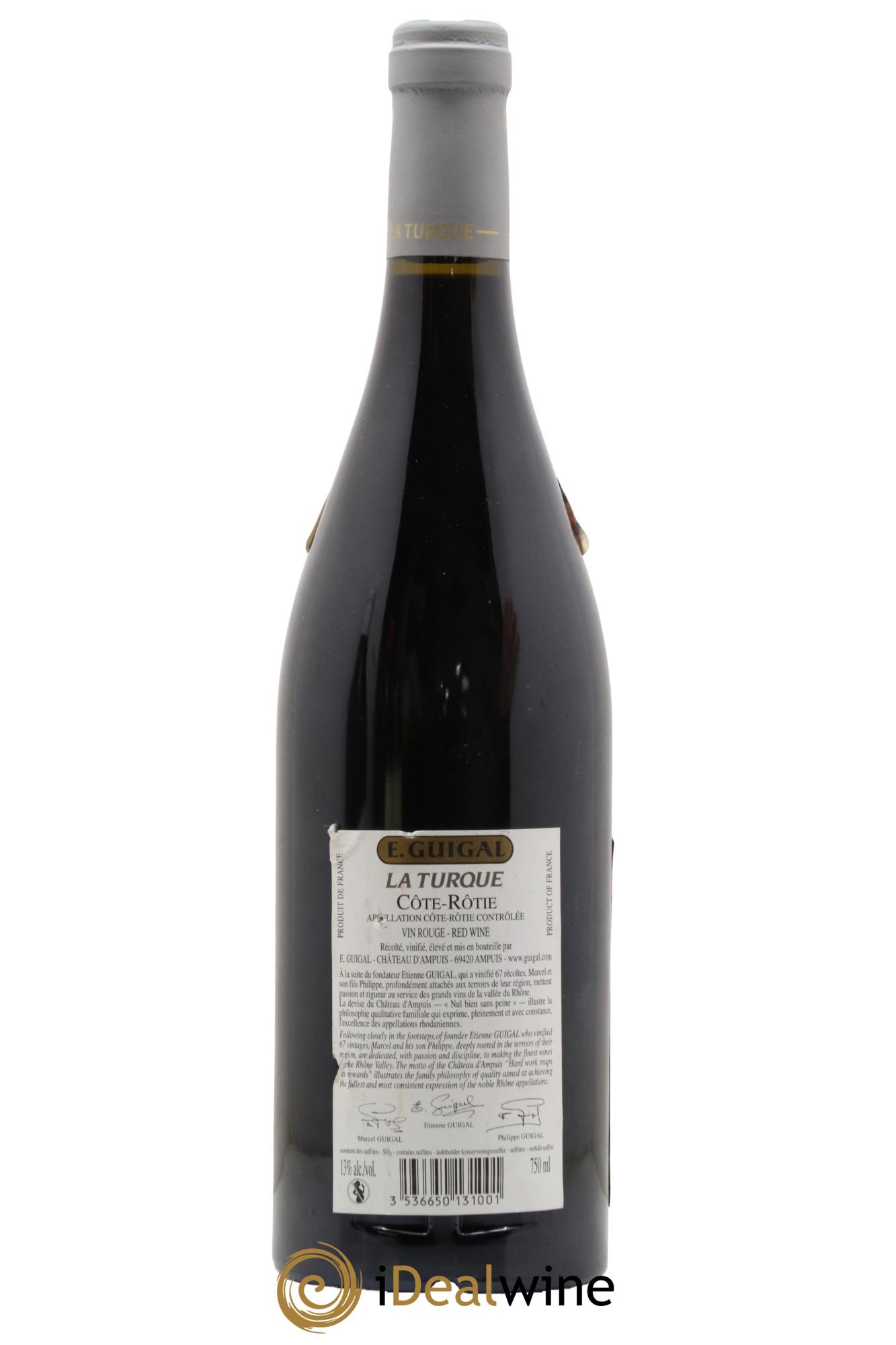 Côte-Rôtie La Turque Guigal 2004 - Posten von 1 Flasche - 1