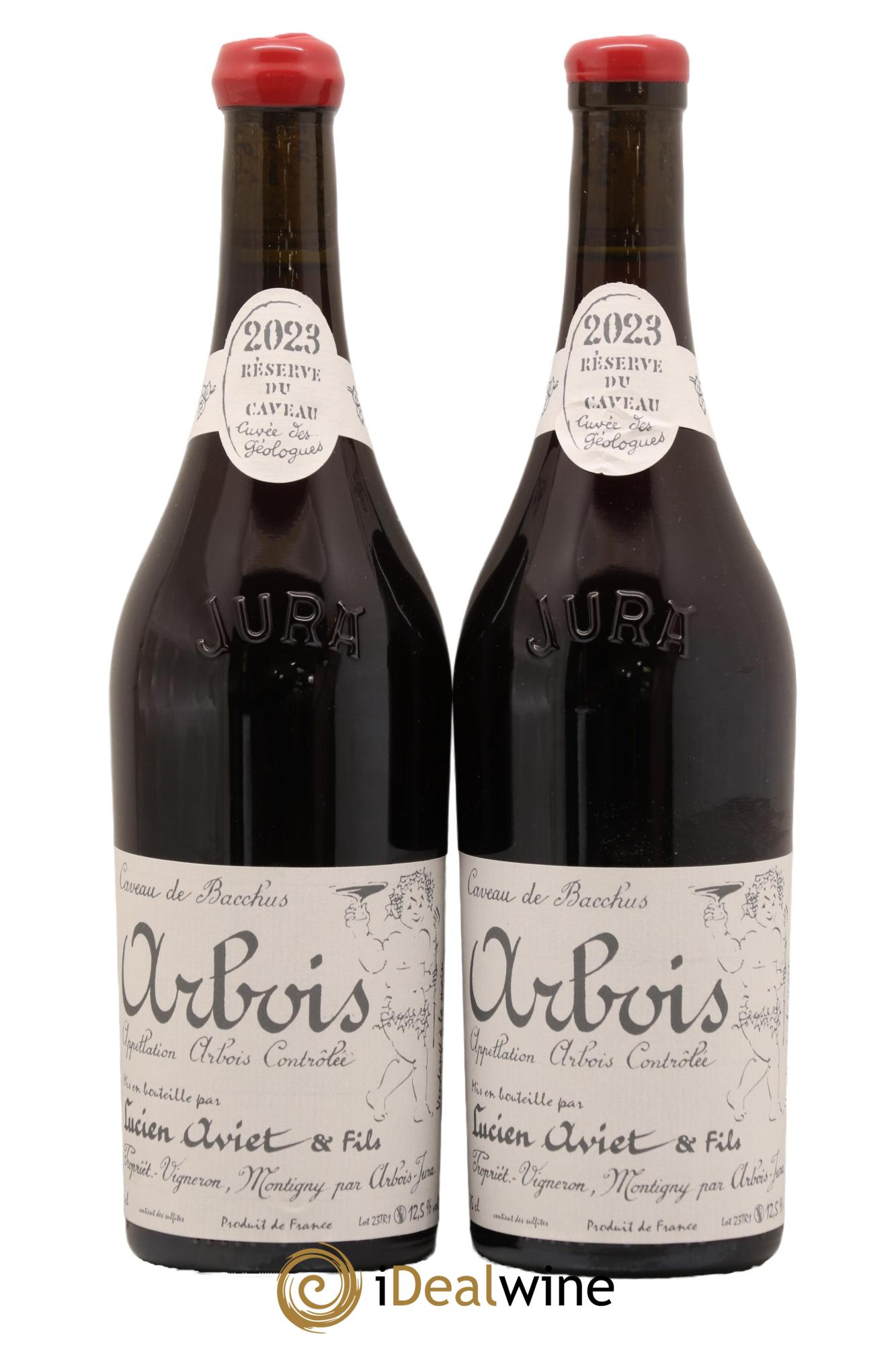 Arbois Trousseau Cuvee des Geologues Domaine Lucien Aviet et Fils 2023 - Lot de 2 bouteilles - 0