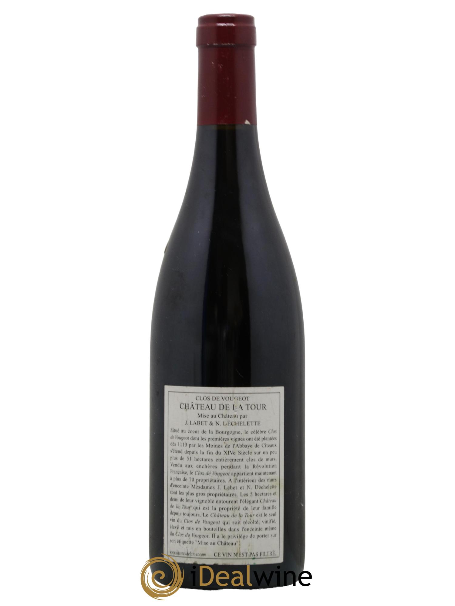 Clos de Vougeot Grand Cru Vieilles Vignes Château de La Tour 2005 - Lot de 1 bouteille - 1