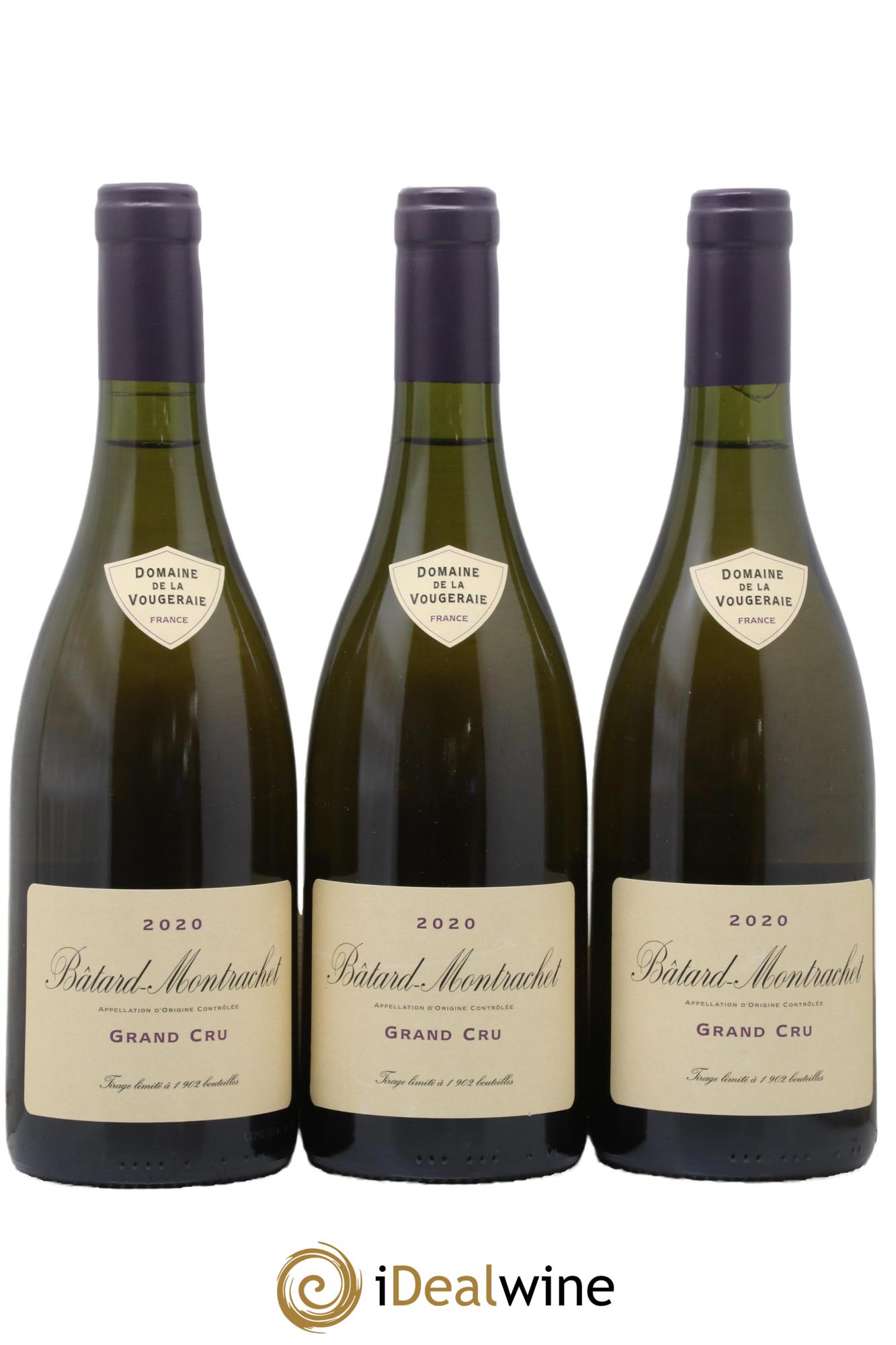 Bâtard-Montrachet Grand Cru La Vougeraie 2020 - Lot de 3 bouteilles - 0