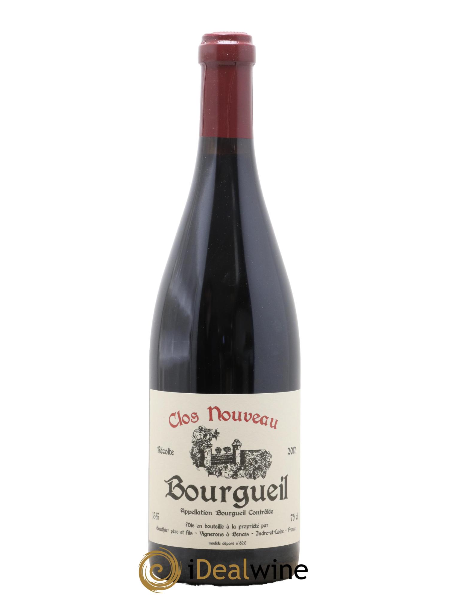 Bourgueil Clos Nouveau Domaine du Bel Air 2017 - Lot de 1 bouteille - 0
