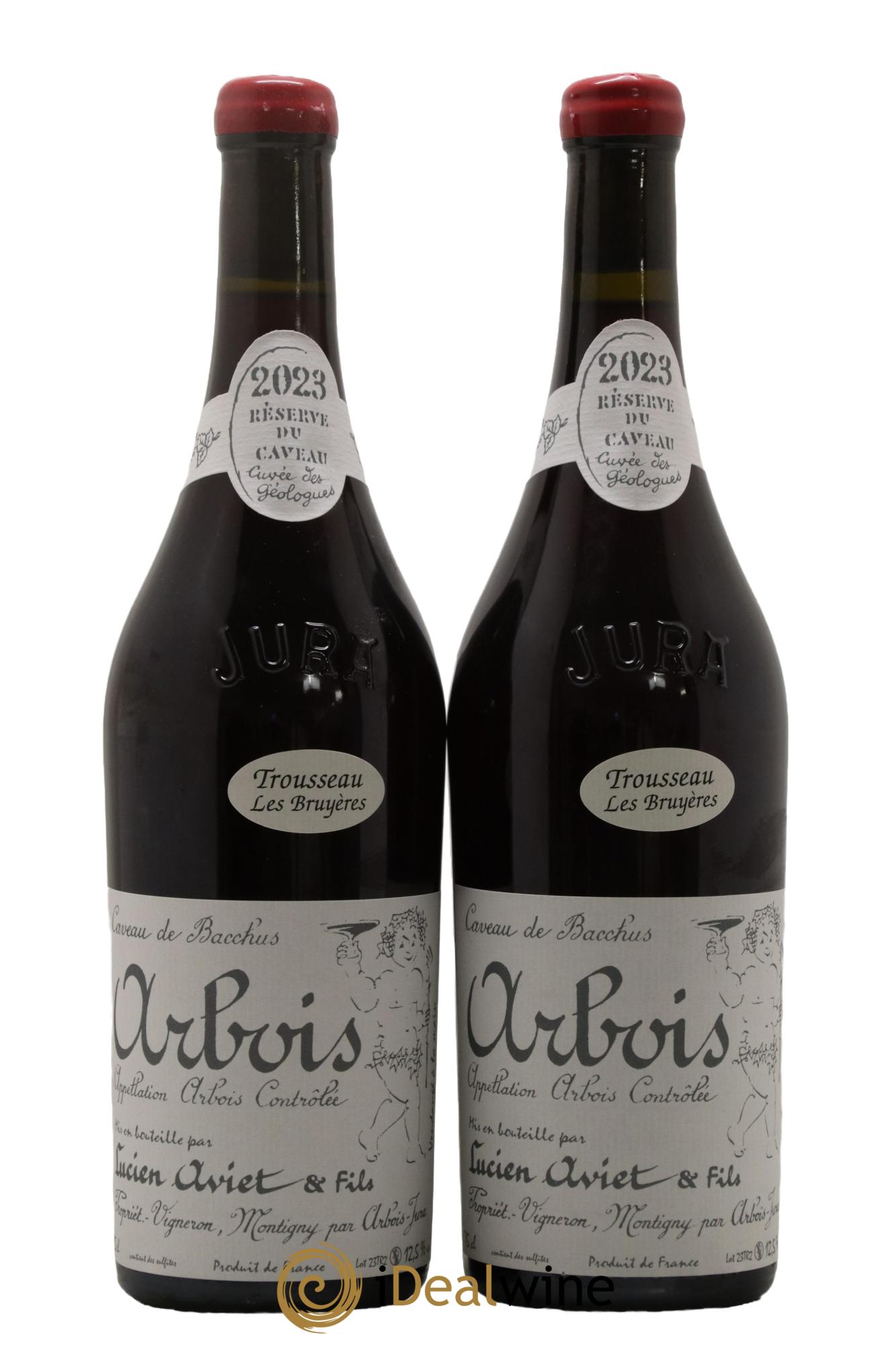 Arbois Trousseau Les Bruyères Cuvée des Géologues Lucien Aviet (Domaine) 2023 - Lot de 2 bouteilles - 0