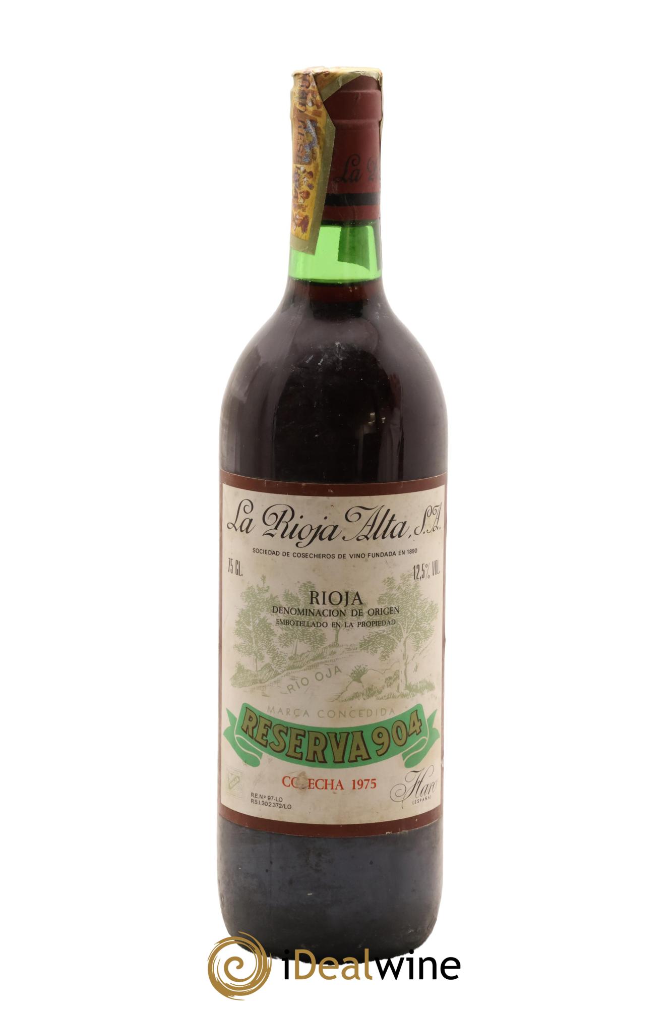 Rioja DOCa Gran Reserva 904 La Rioja Alta 1975 - Lotto di 1 bottiglia - 0