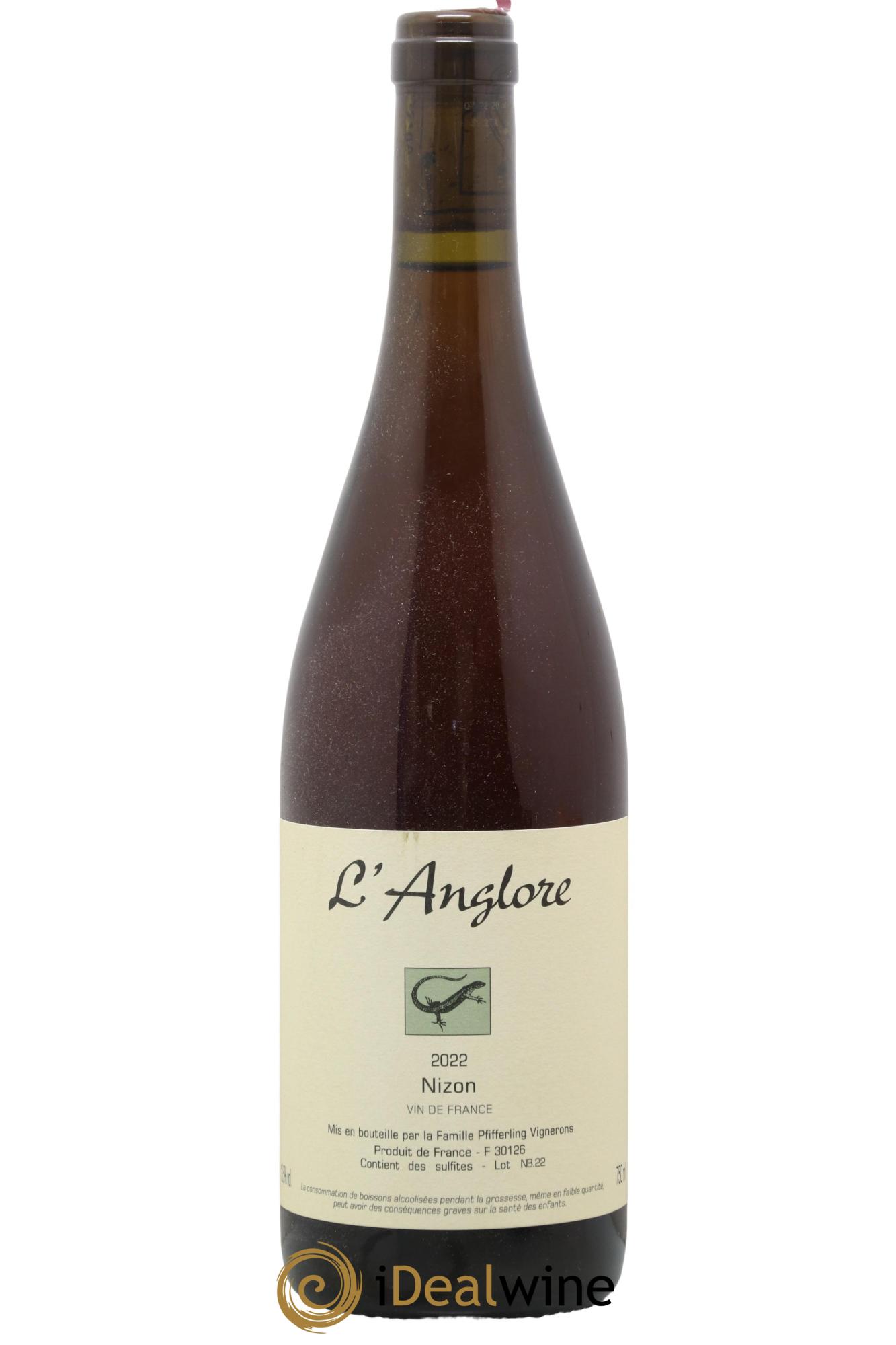 Vin de France Nizon L'Anglore 2022 - Lot de 1 bouteille - 0