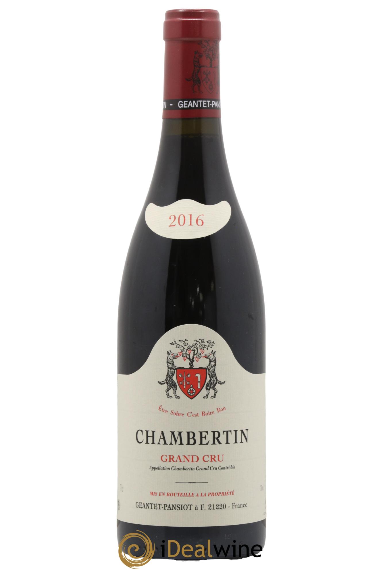 Chambertin Grand Cru Geantet-Pansiot 2016 - Lot of 1 bottle - 0