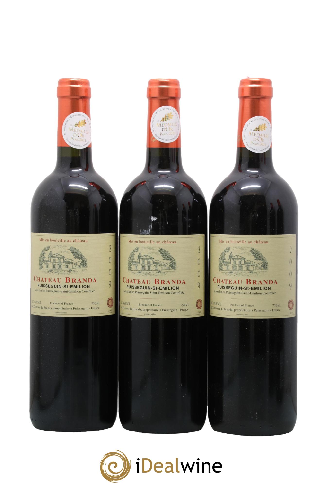 Château Branda  2009 - Posten von 6 Flaschen - 2