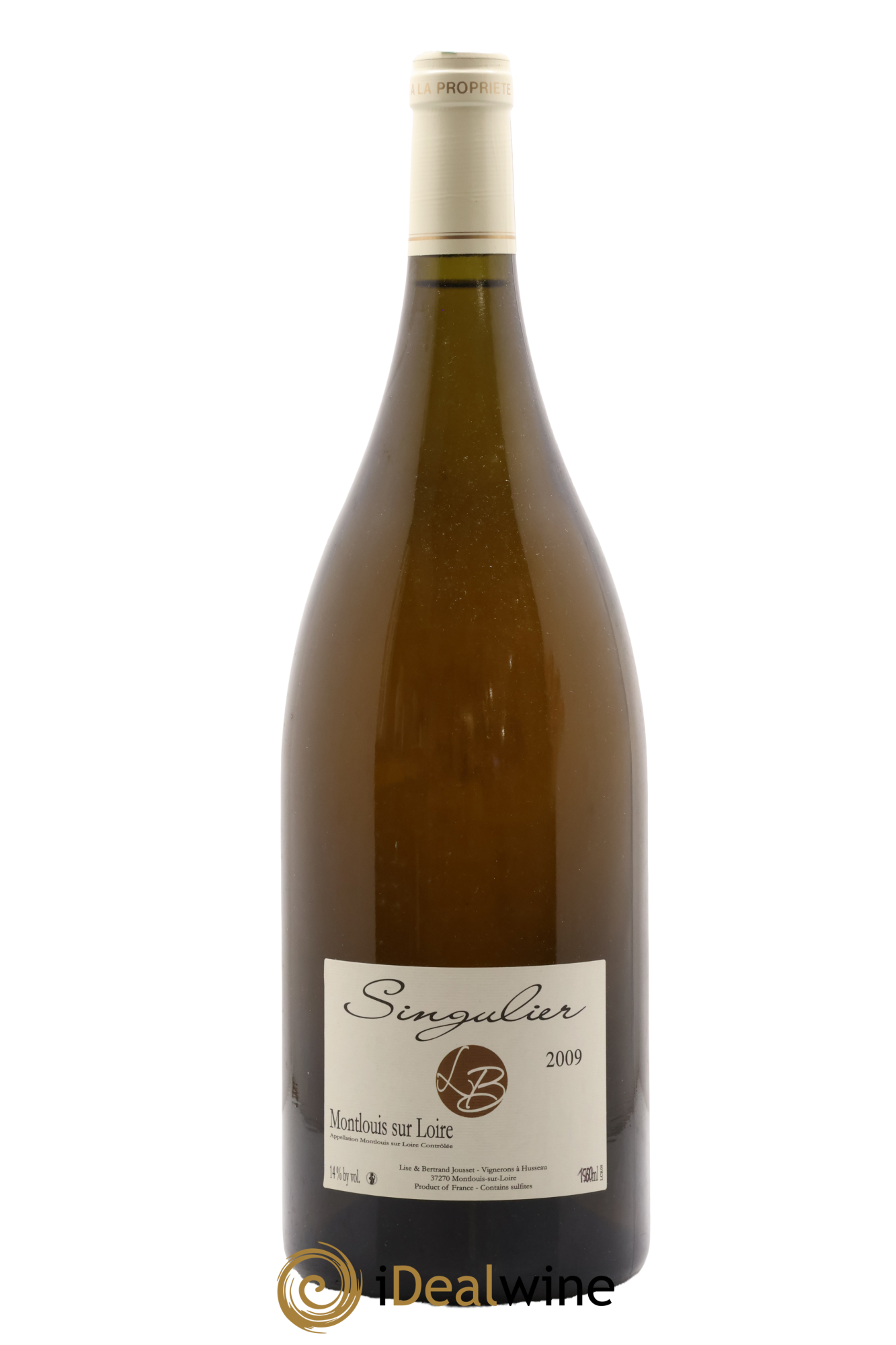 Montlouis-sur-Loire Clos aux Renards Singulier Lise et Bertrand Jousset 2009 - Posten von 1 Magnum - 0