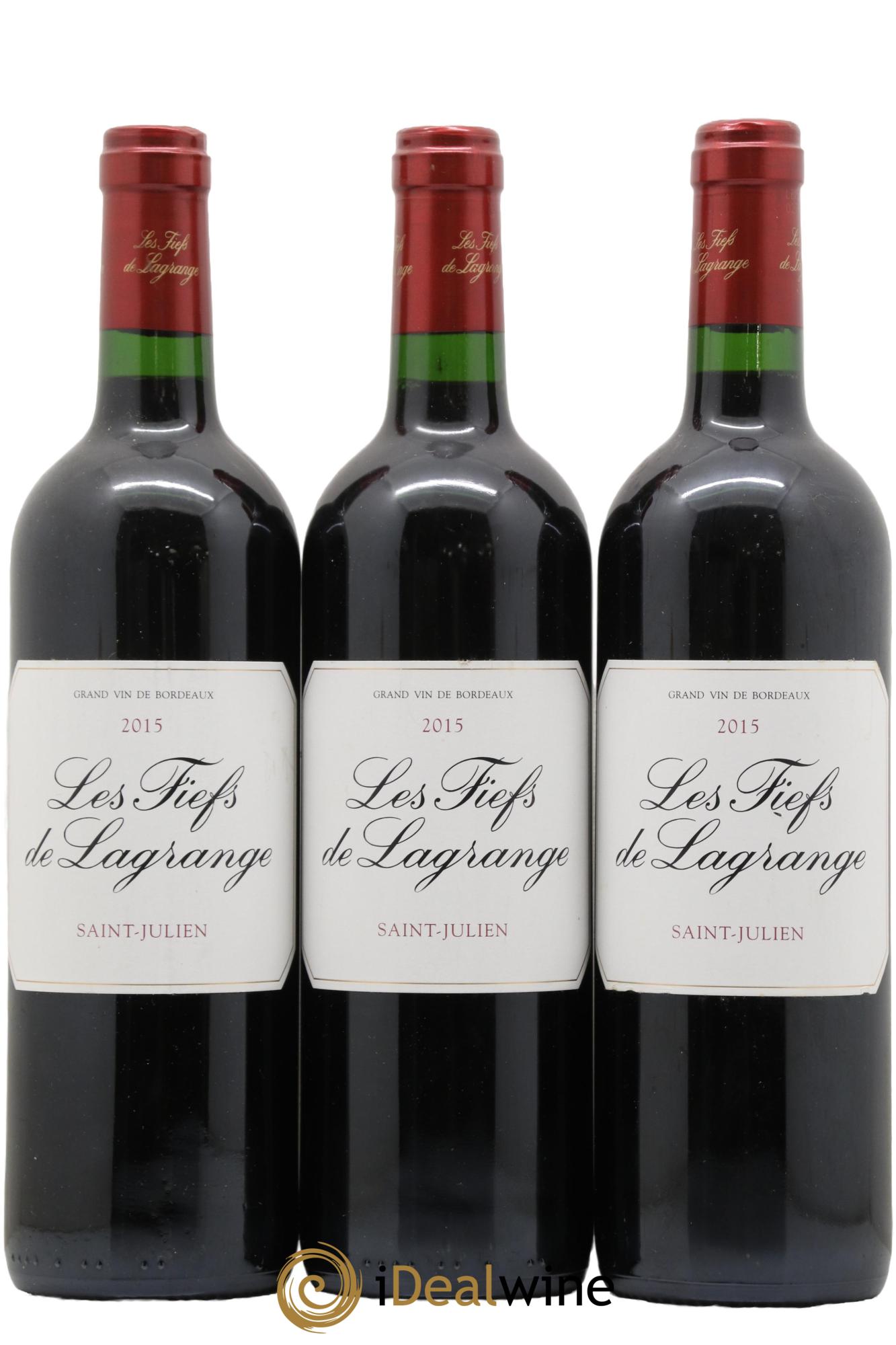 Les Fiefs de Lagrange Second Vin 2015 - Posten von 3 Flaschen - 0