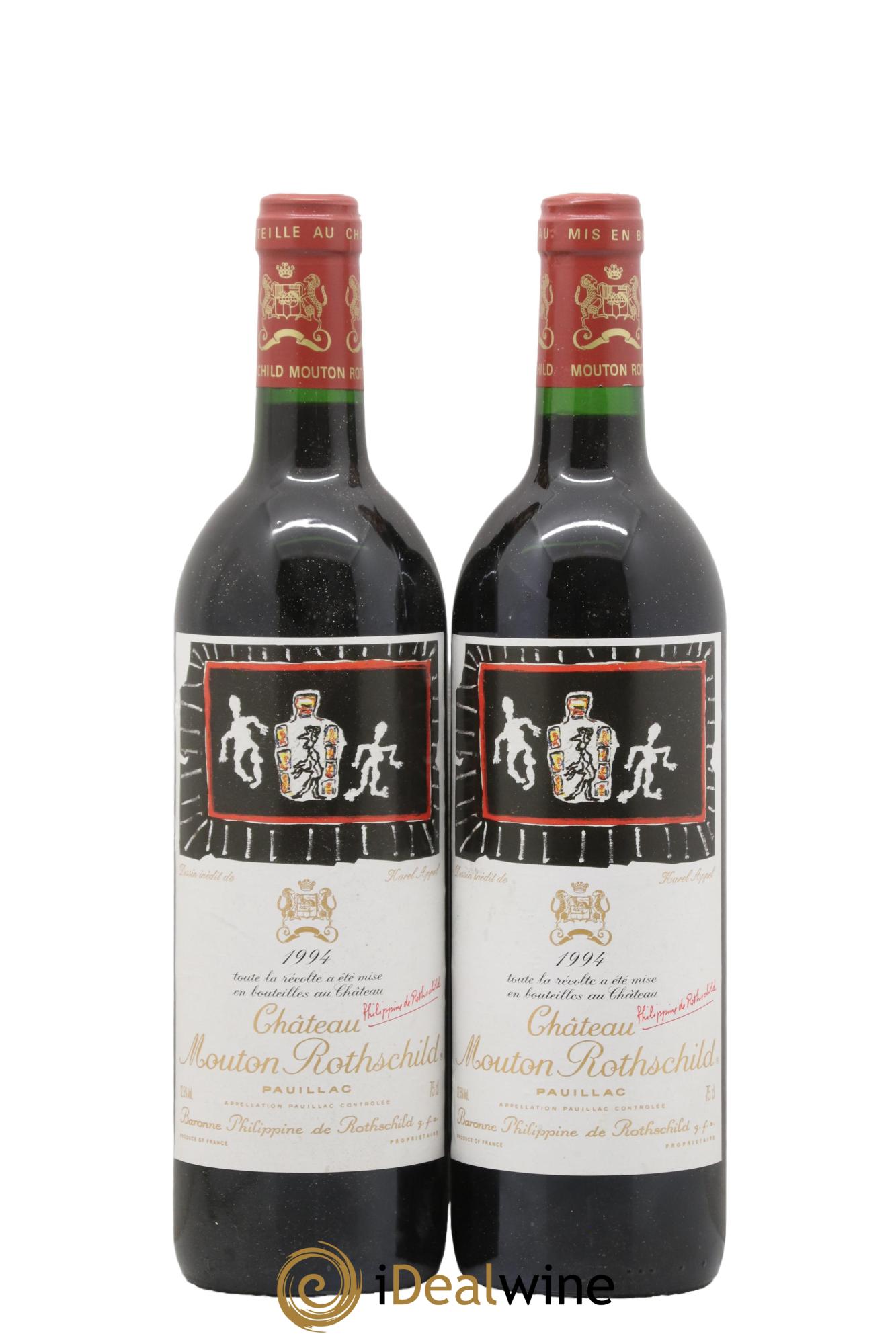 Château Mouton Rothschild 1er Grand Cru Classé 1994 - Lot of 2 bottles - 0