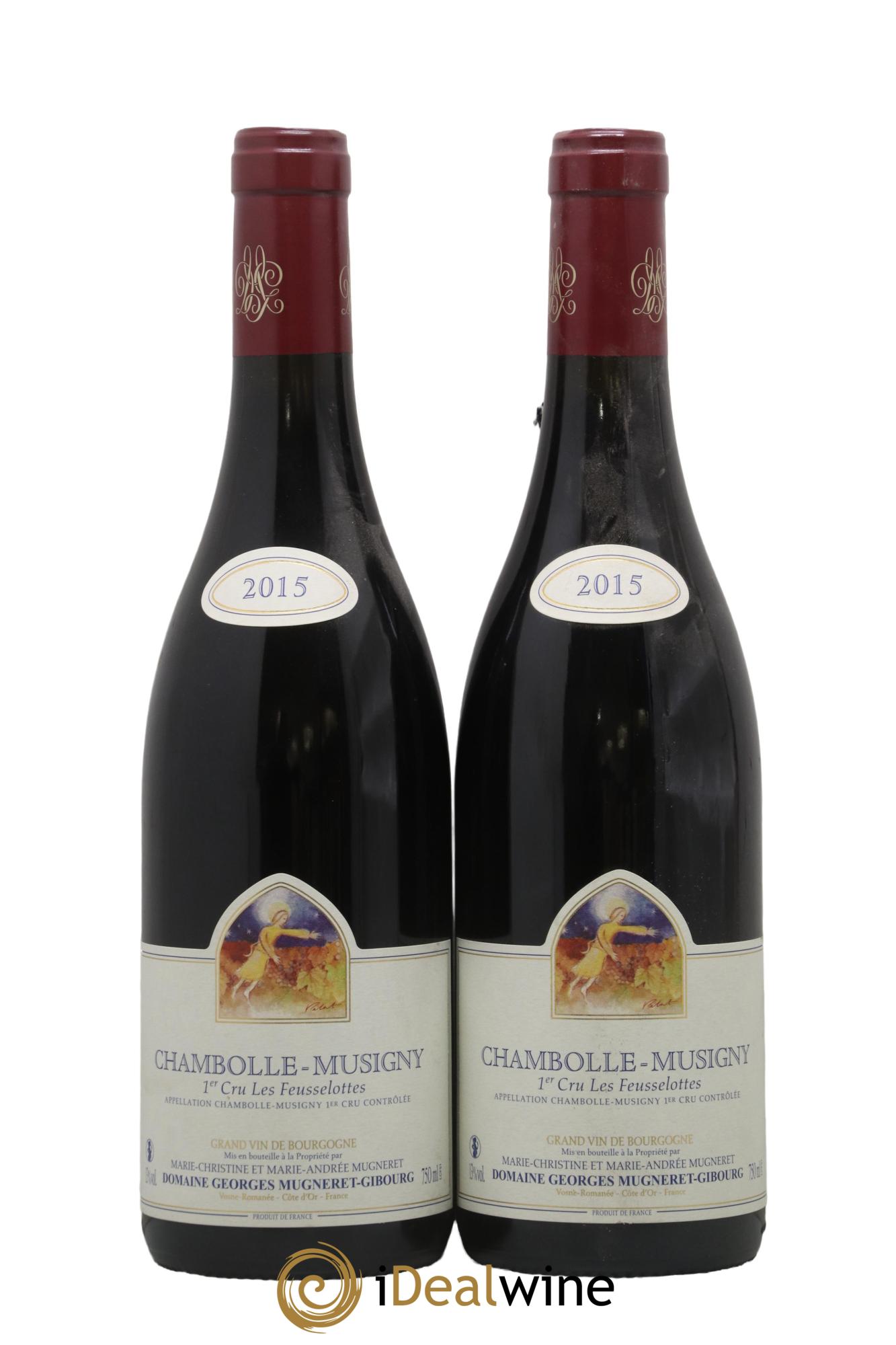Chambolle-Musigny 1er Cru Les Feusselottes Mugneret-Gibourg (Domaine) 2015 - Lot de 2 bouteilles - 0