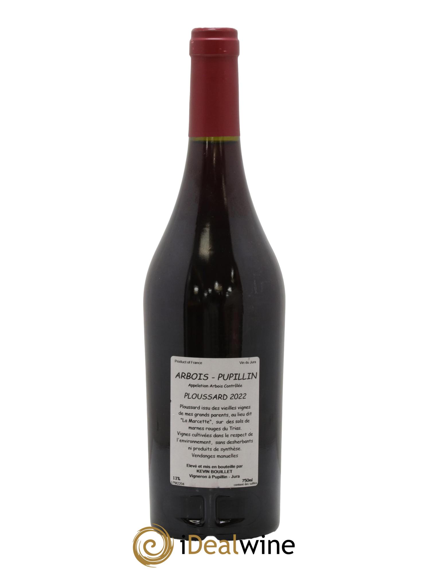 Arbois Pupillin La Marcette Ploussard Kevin Bouillet 2022 - Lot de 1 bouteille - 1