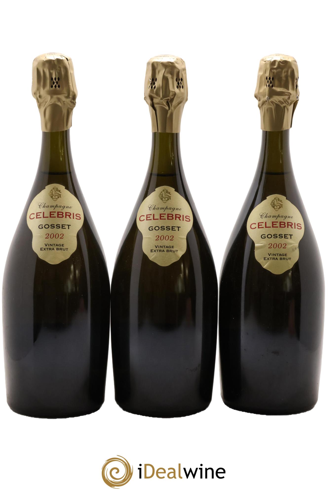Celebris Gosset 2002 - Posten von 3 Flaschen - 0