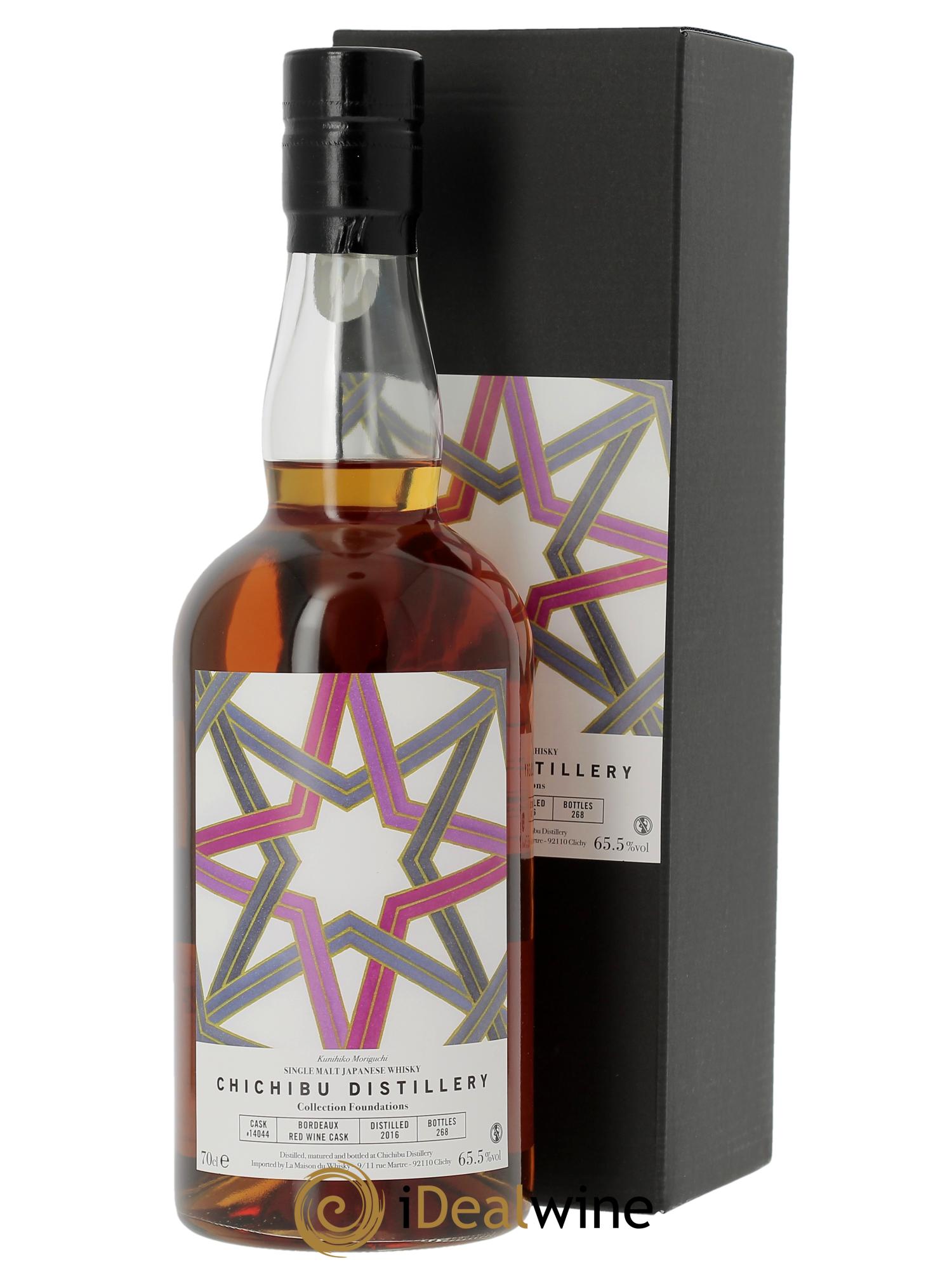 Whisky Chichibu Chichibu 8 ans 2016 Single Cask #14044 Bordeaux Red Wine Cask Foundations 2016 - Lotto di 1 bottiglia - 0
