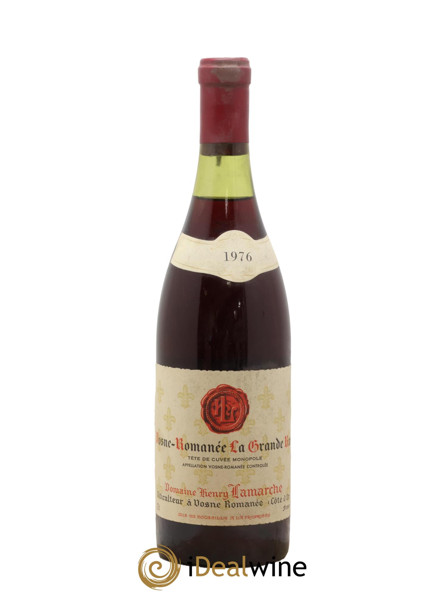La Grande Rue Grand Cru Lamarche (Domaine) La Grande Rue Tête de Cuvée Grand Cru Lamarche (Domaine) 1976 - Lot de 1 bouteille - 0