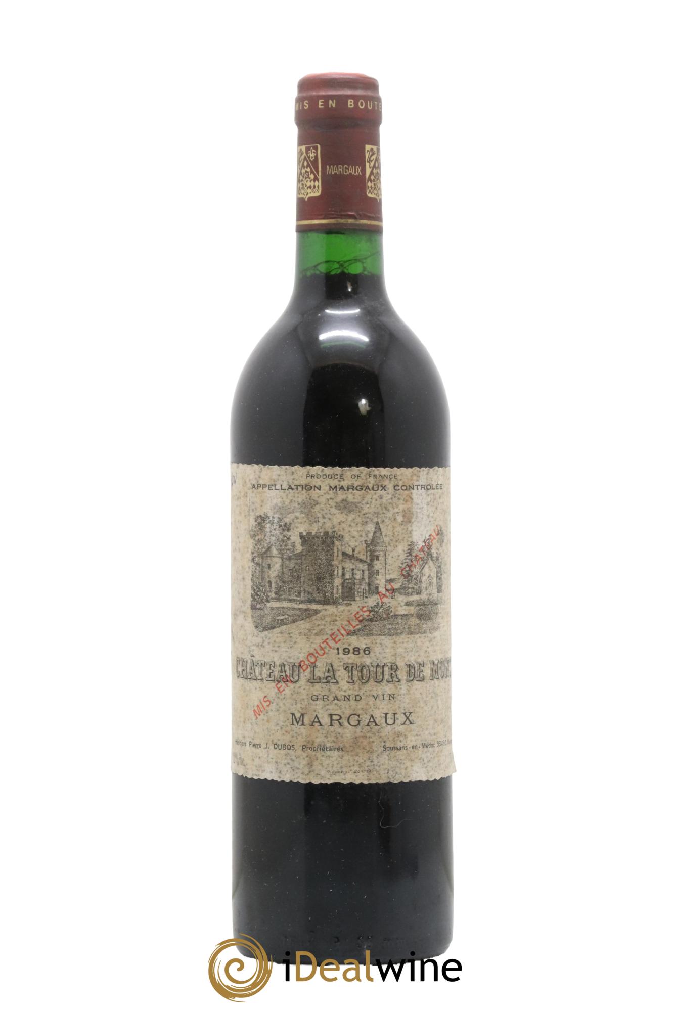 Château la Tour de Mons Cru Bourgeois 1986 - Lot de 1 bouteille - 0