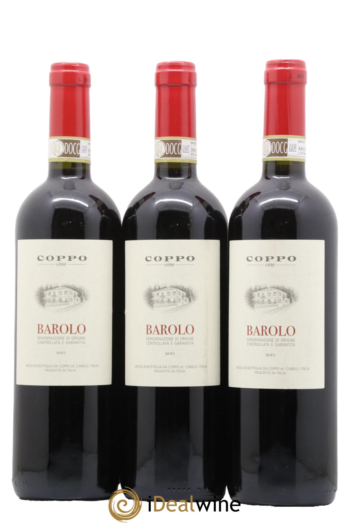 Barolo DOCG Coppo 2015 - Lotto di 3 bottiglie - 0