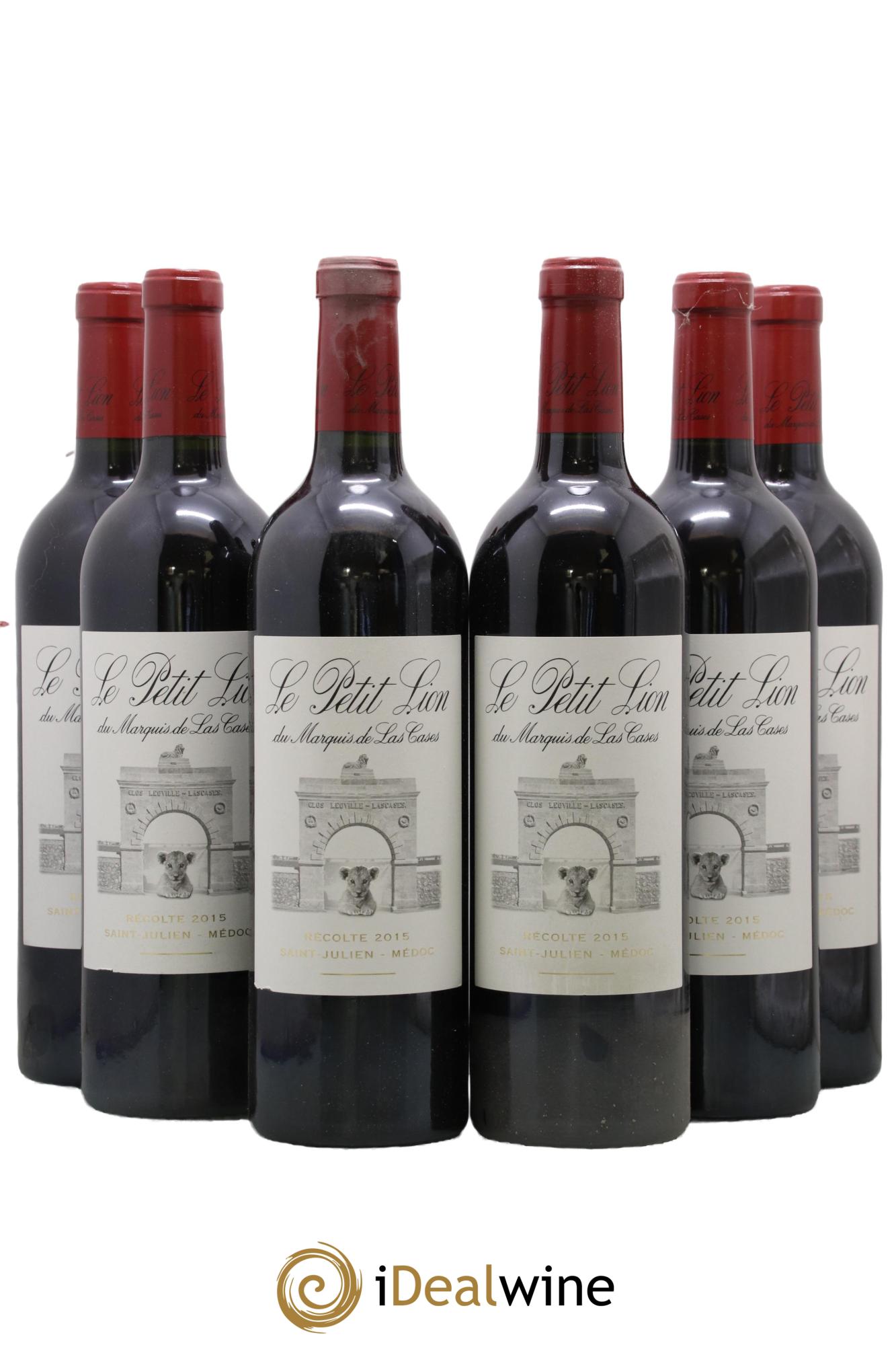 Le Petit Lion du Marquis de Las Cases Second Vin 2015 - Lot of 6 bottles - 0