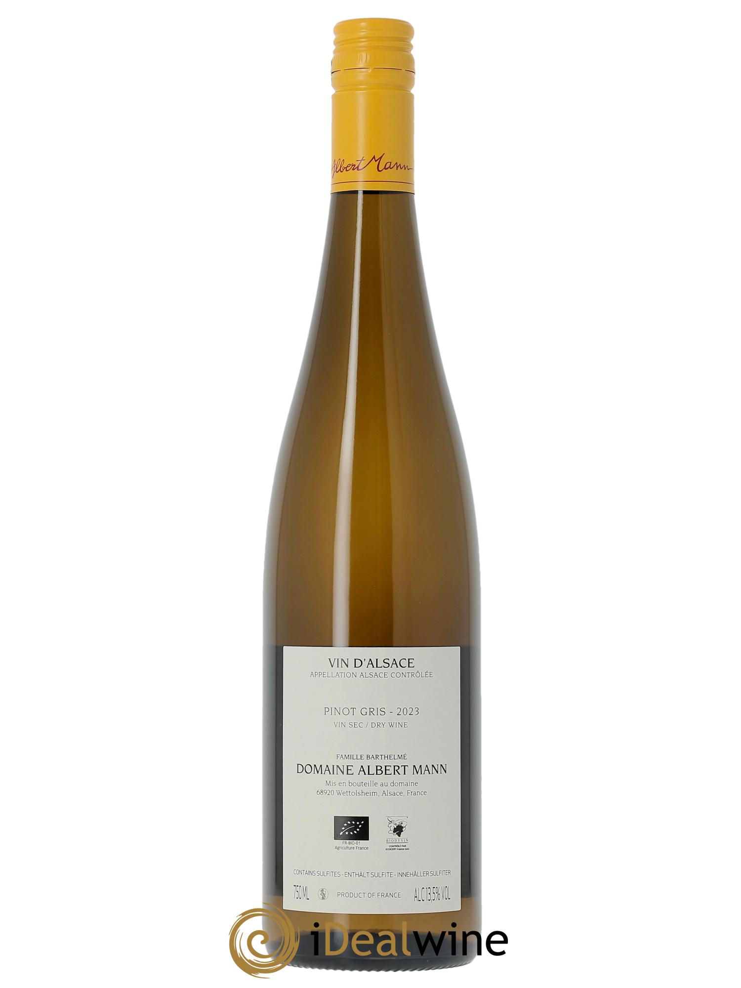 Alsace Pinot Gris Albert Mann 2023 - Lot de 1 bouteille - 1