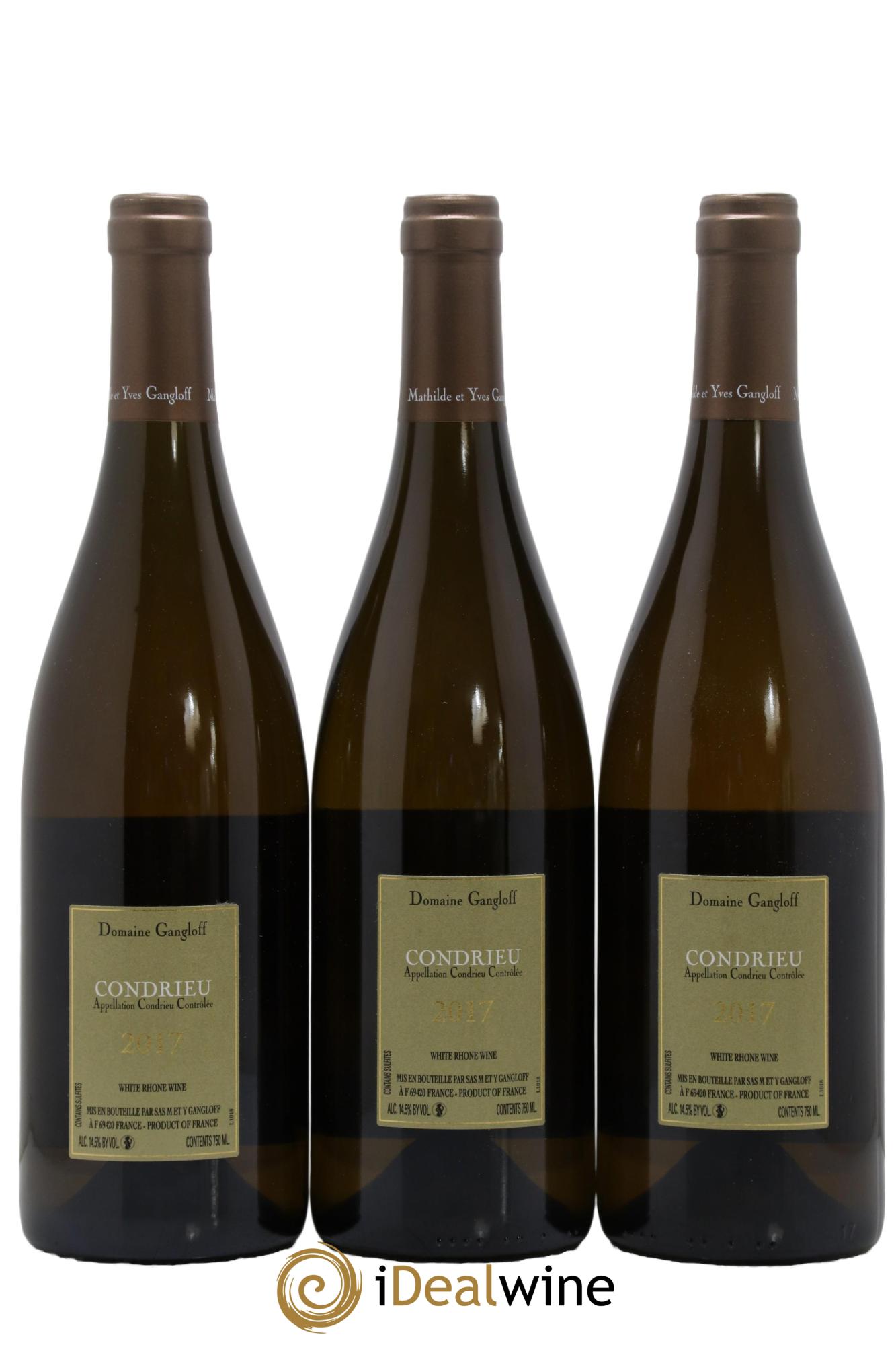 Condrieu Domaine Gangloff (Domaine) 2017 - Lot de 3 bouteilles - 1