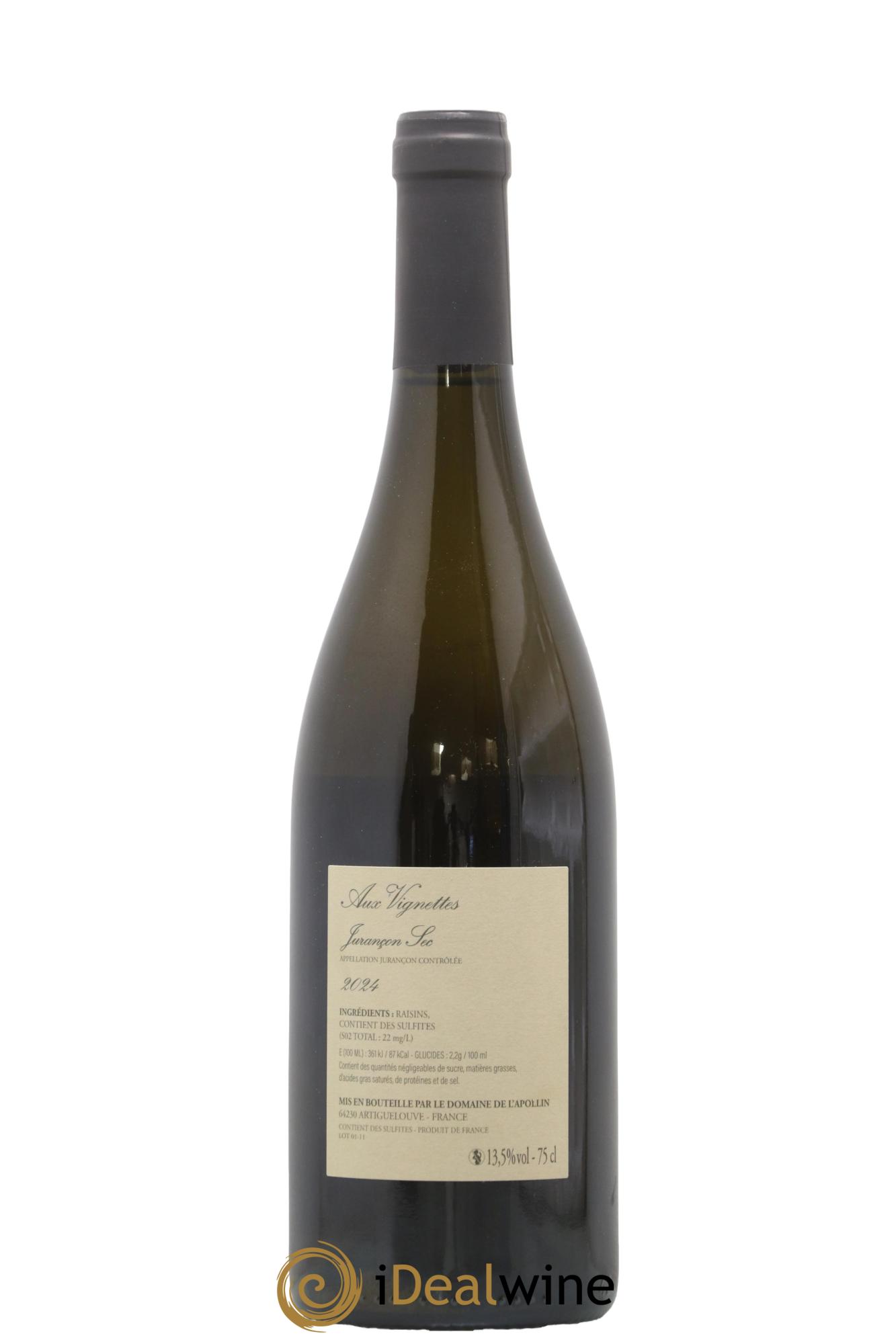 Jurançon Les Vignettes Domaine de l'Apollin 2024 - Posten von 1 Flasche - 1