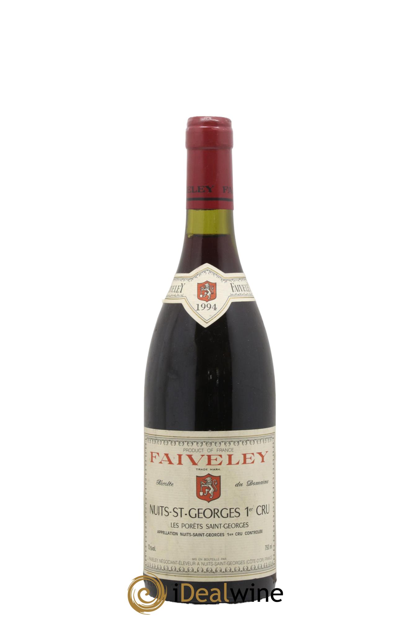 Nuits-Saint-Georges 1er Cru Les Porêts Saint-Georges Faiveley 1994 - Lot of 1 bottle - 0