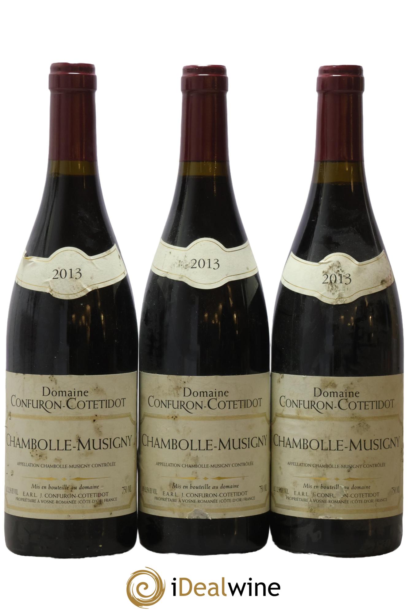 Chambolle-Musigny Confuron-Cotetidot 2013 - Lot of 3 bottles - 0