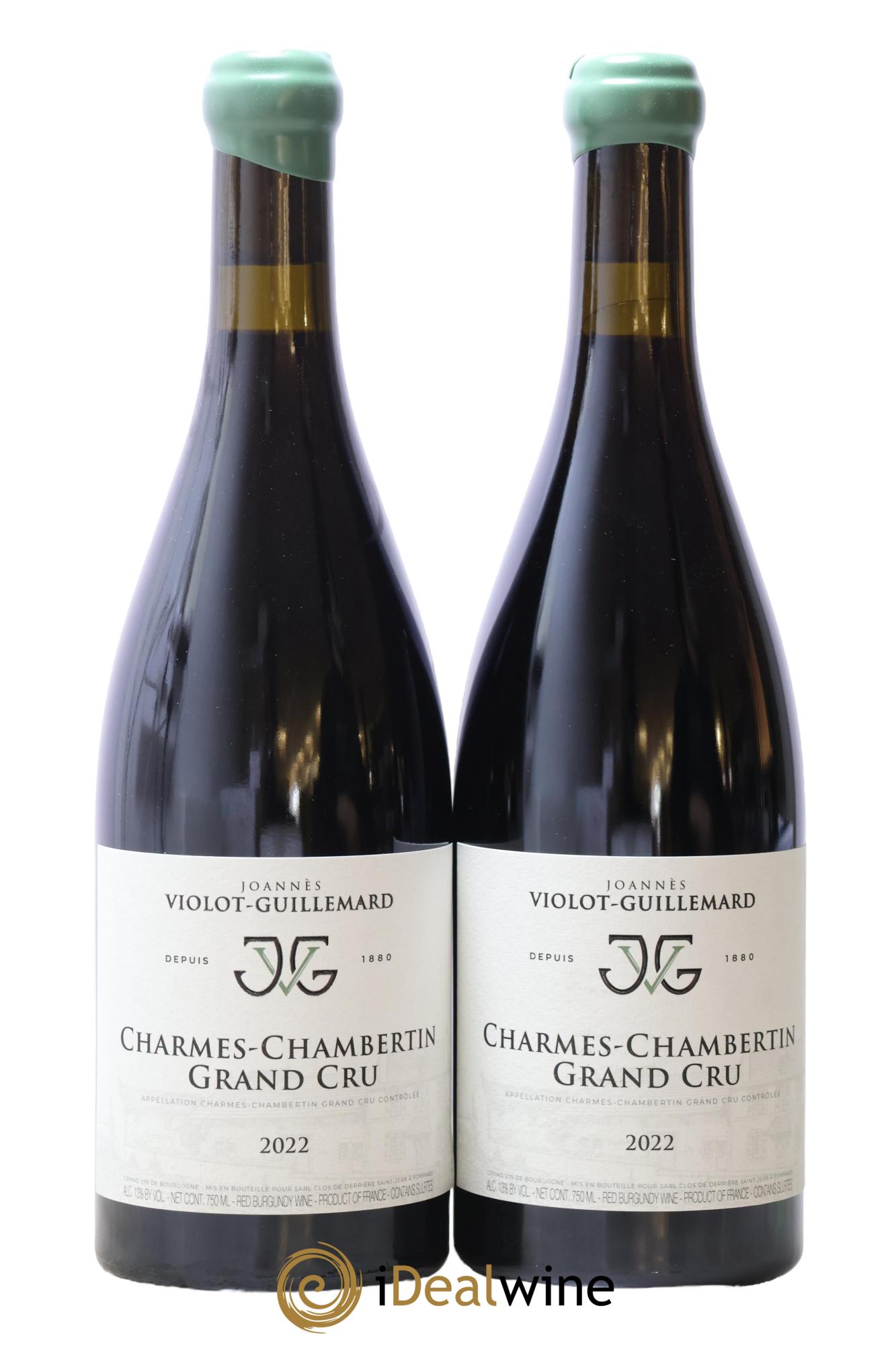 Charmes-Chambertin Grand Cru Joannes Violot Guillemard 2022 - Lot de 2 bouteilles - 0