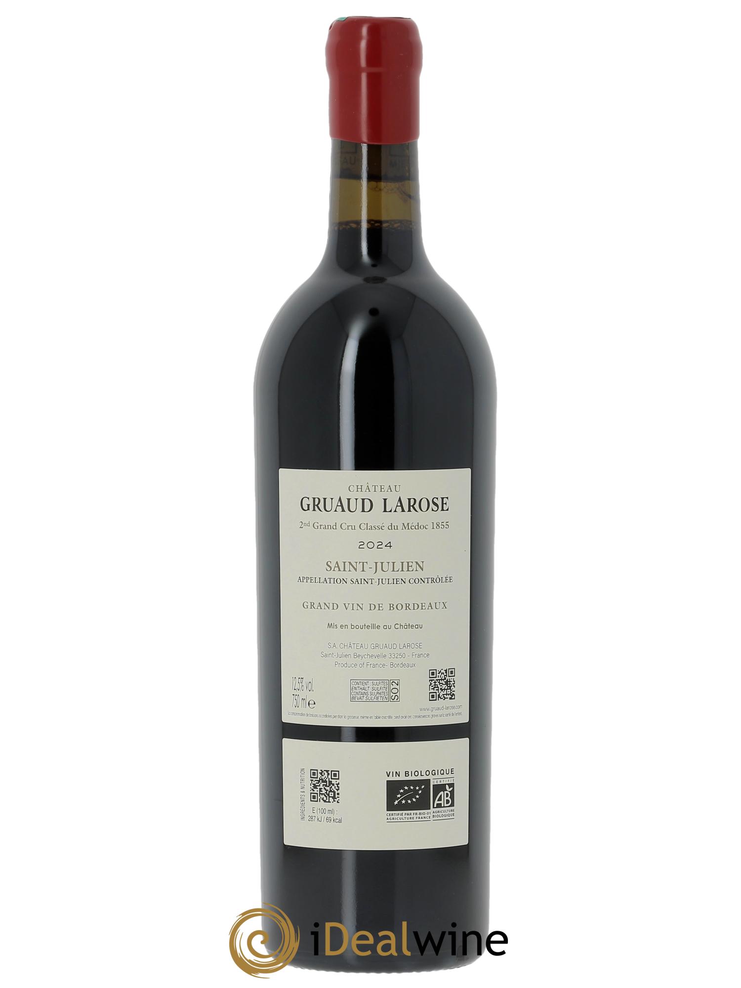 Château Gruaud Larose 2ème Grand Cru Classé (CBO à partir de 6 bts) 2024 - Lot de 1 bouteille - 1