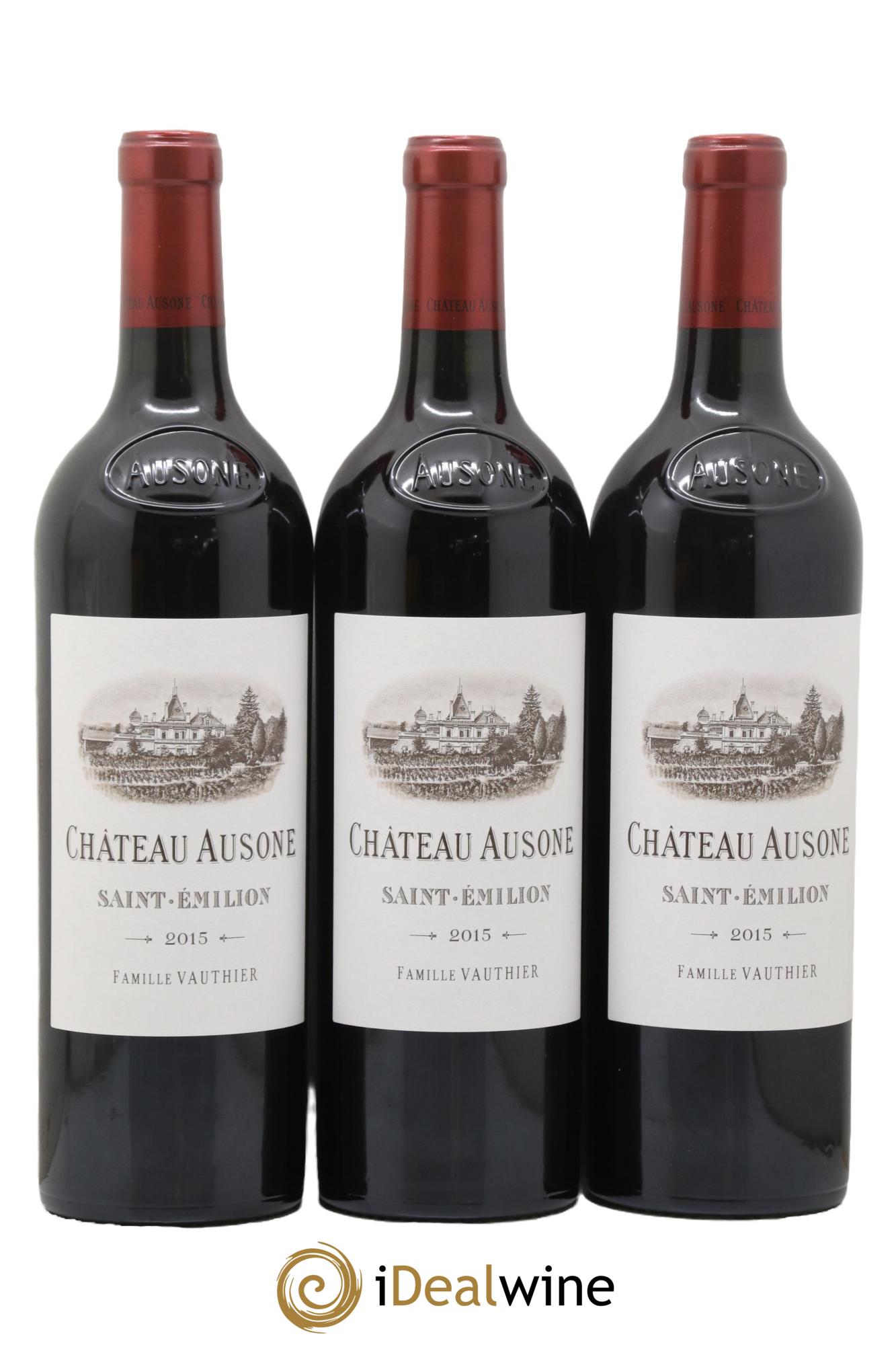 Château Ausone 1er Grand Cru Classé A 2015 - Lot de 3 bouteilles - 0