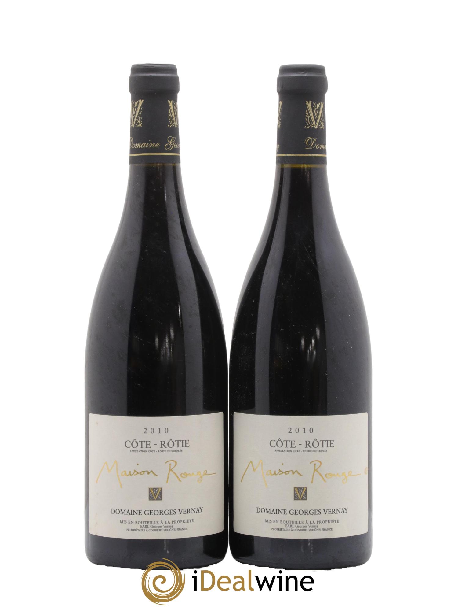 Côte-Rôtie Maison Rouge Georges Vernay 2010 - Lot de 2 bouteilles - 0