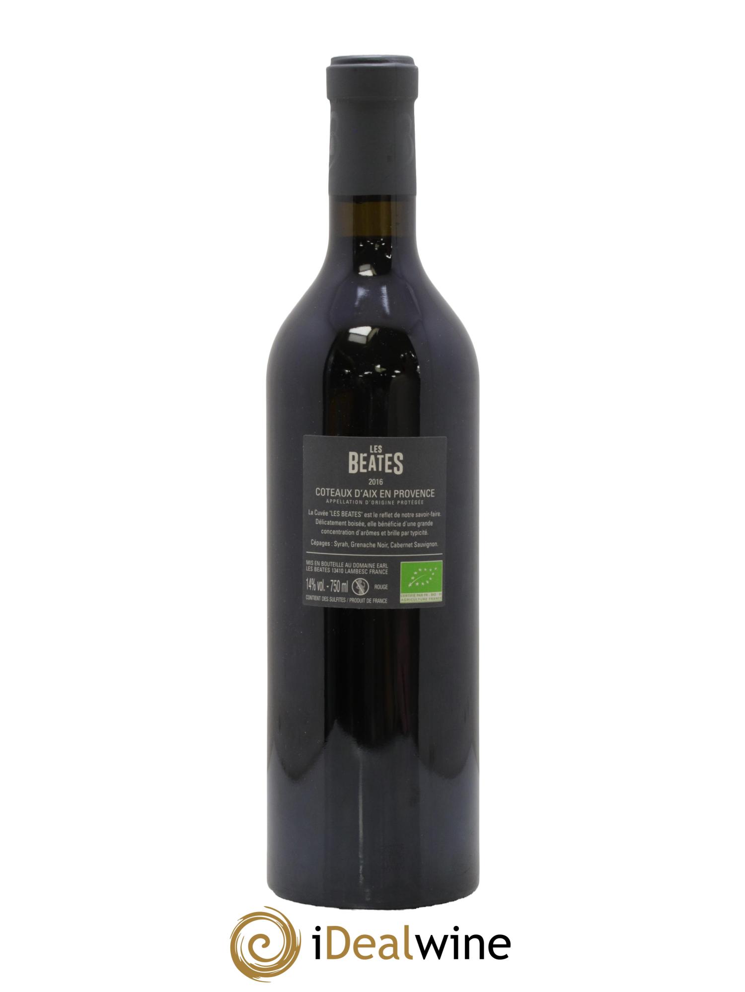 Coteaux d'Aix-en-Provence Les Béates 2016 - Lot de 1 bouteille - 1