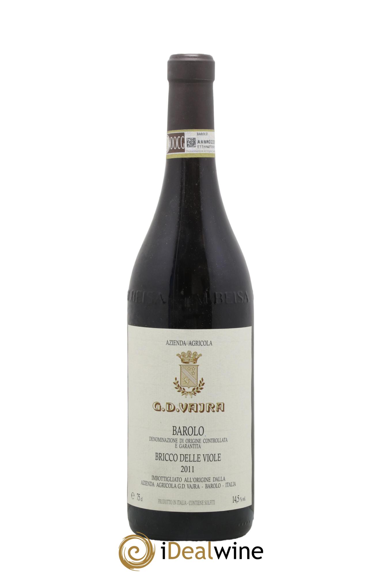 Barolo DOCG Bricco Delle Viole G.D Vajra 2011 - Lot de 1 bouteille - 0