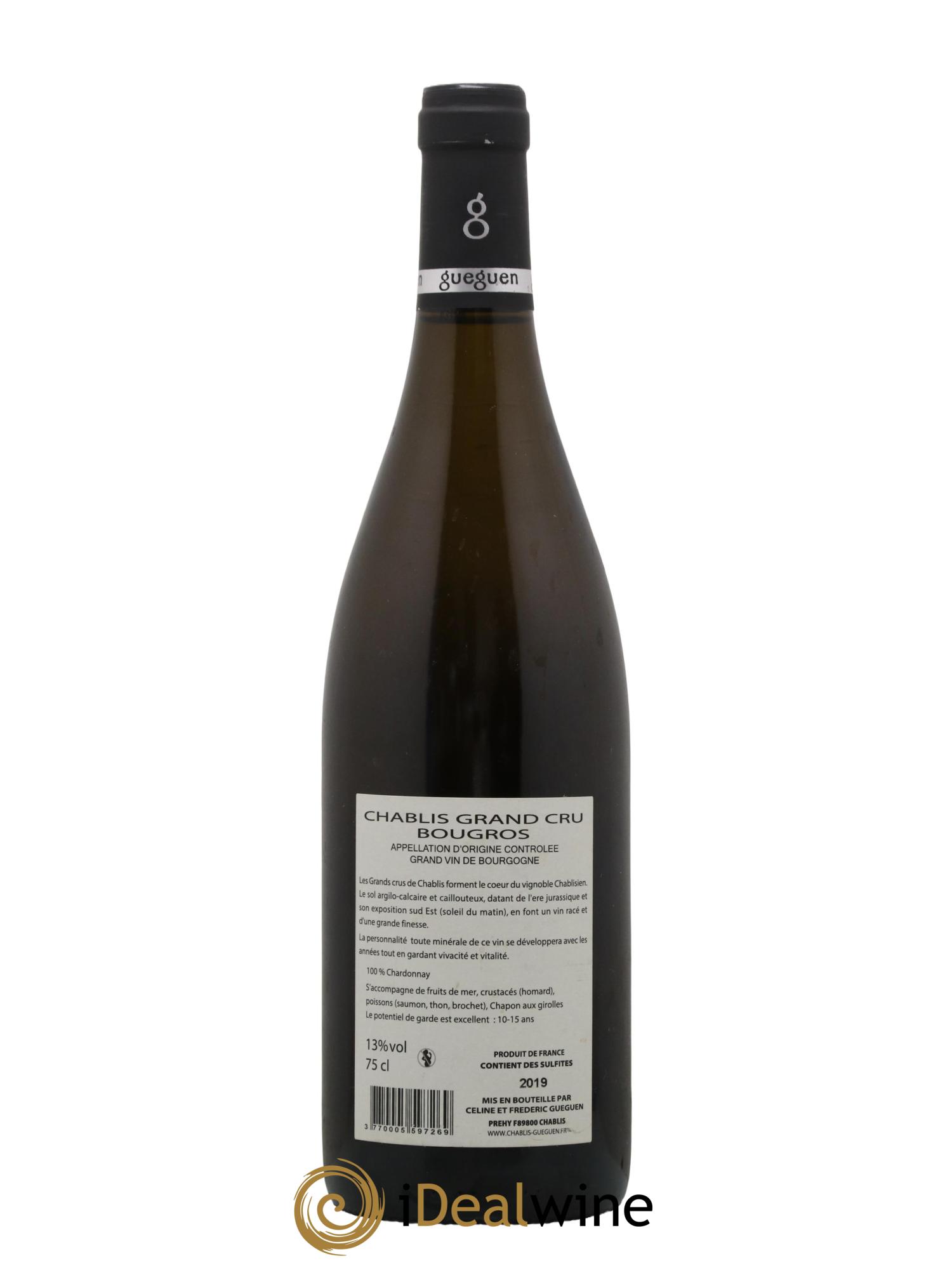 Chablis Grand Cru Bougros Domaine Gueguen 2019 - Lotto di 1 bottiglia - 1