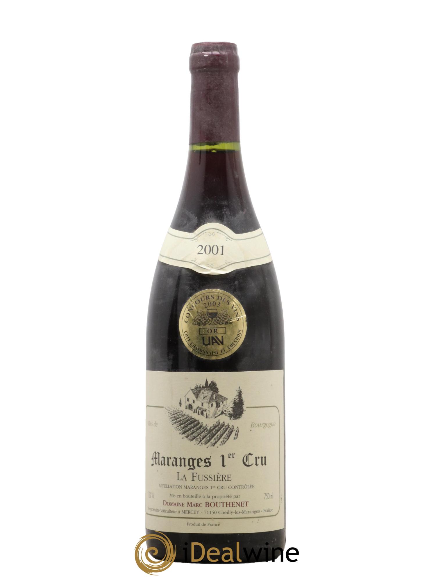 Maranges 1er Cru La Fussière Marc Bouthenet 2001 - Lot de 1 bouteille - 0