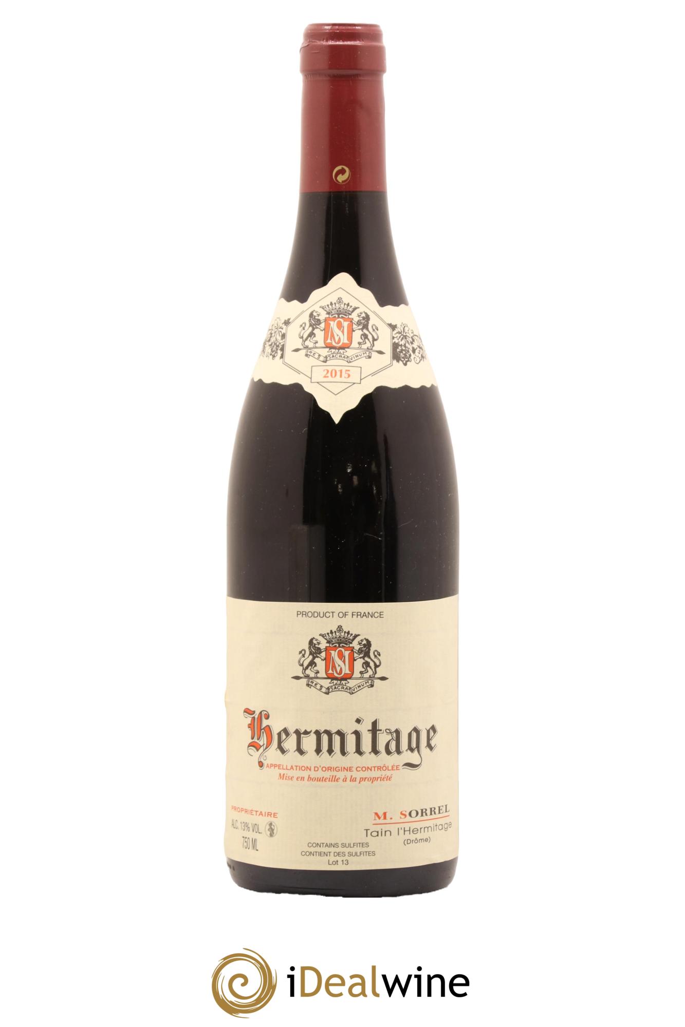 Hermitage Marc Sorrel 2015 - Lot de 1 bouteille - 0
