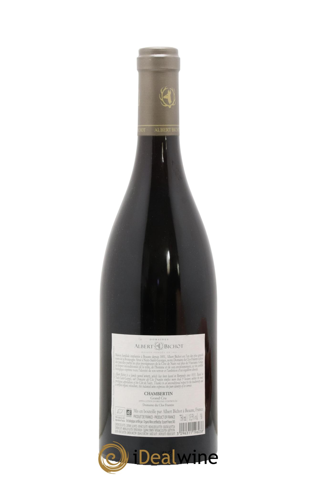 Chambertin Grand Cru Clos Frantin - Albert Bichot  2019 - Lot de 1 bouteille - 1