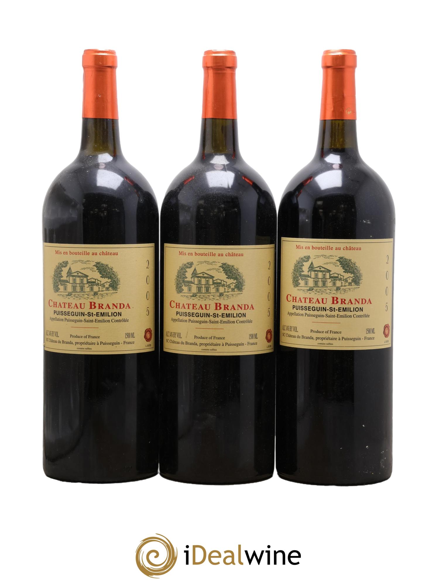 Château Branda 2005 - Lot de 3 magnums - 0