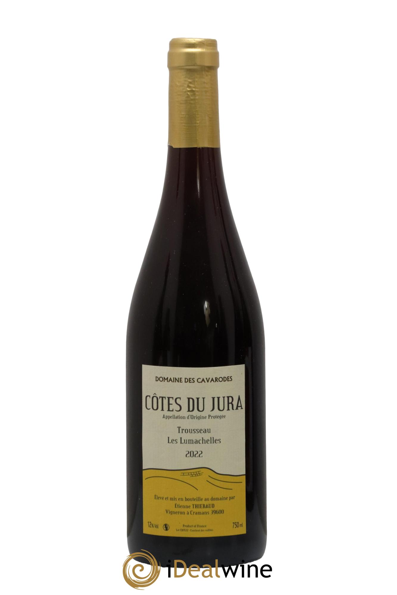 Côtes du Jura Trousseau Les Lumachelles Cavarodes (Domaine des) - Etienne Thiébaud 2022 - Lot de 1 bouteille - 0