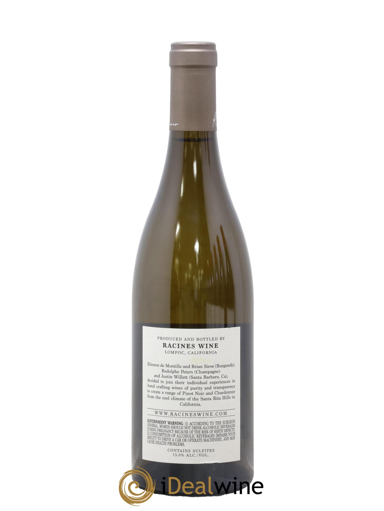 USA Santa Rita Hills Racines Bentrock Vineyard Chardonnay 2019 - Lot de 1 bouteille - 1