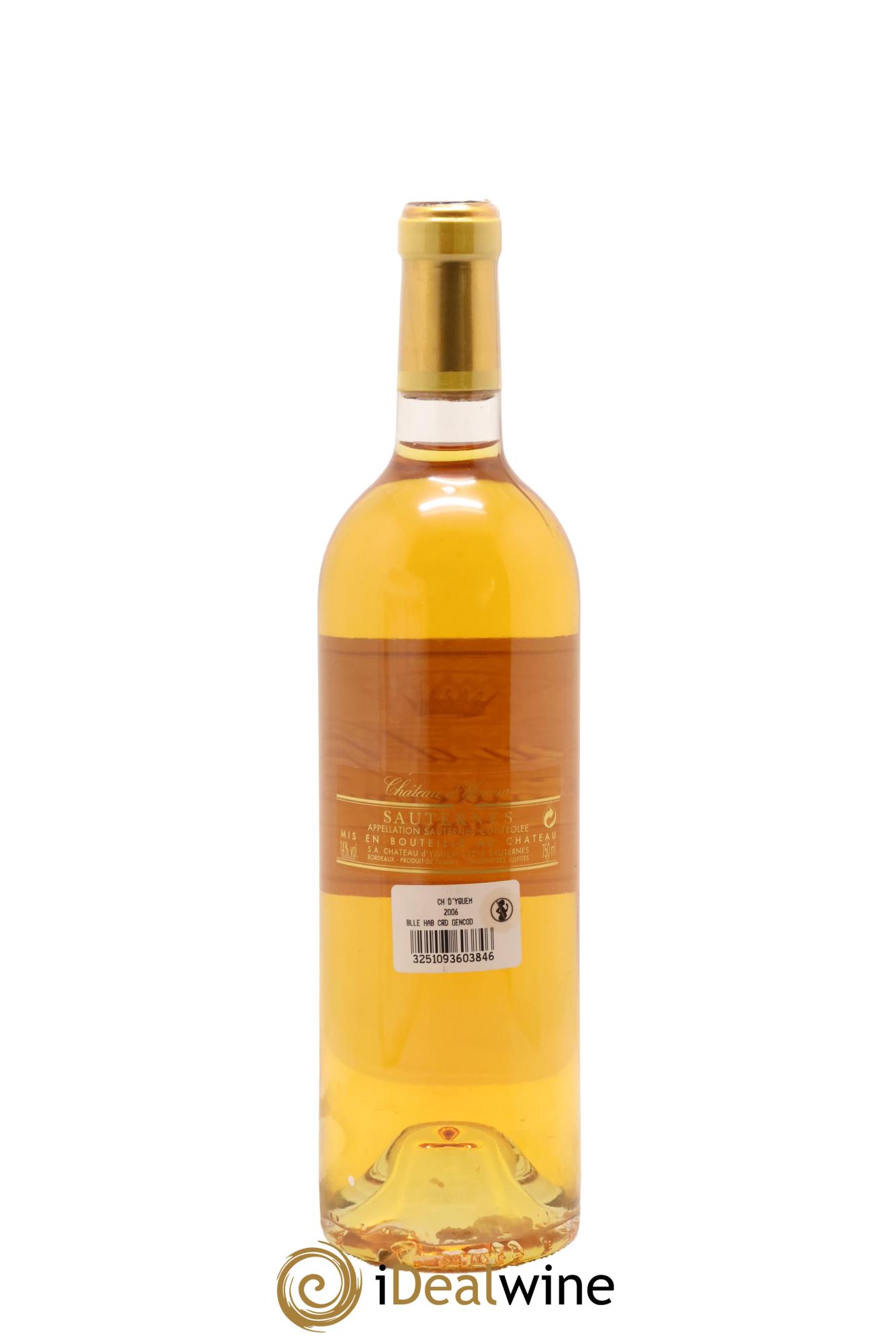 Château d' Yquem 1er Cru Classé Supérieur 2006 - Lot de 1 bouteille - 1