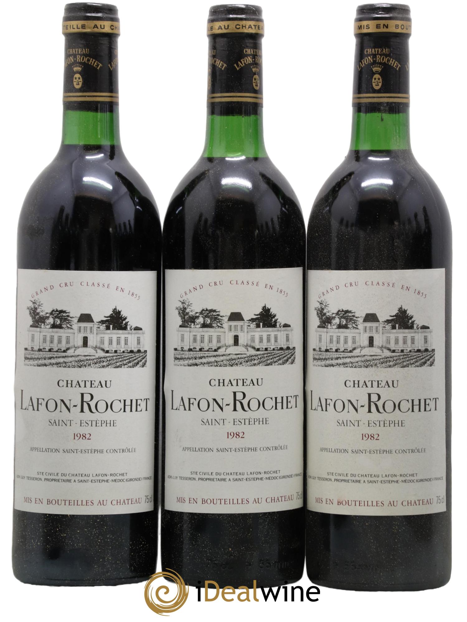 Château Lafon Rochet 4ème Grand Cru Classé 1982 - Lot de 12 bouteilles - 1