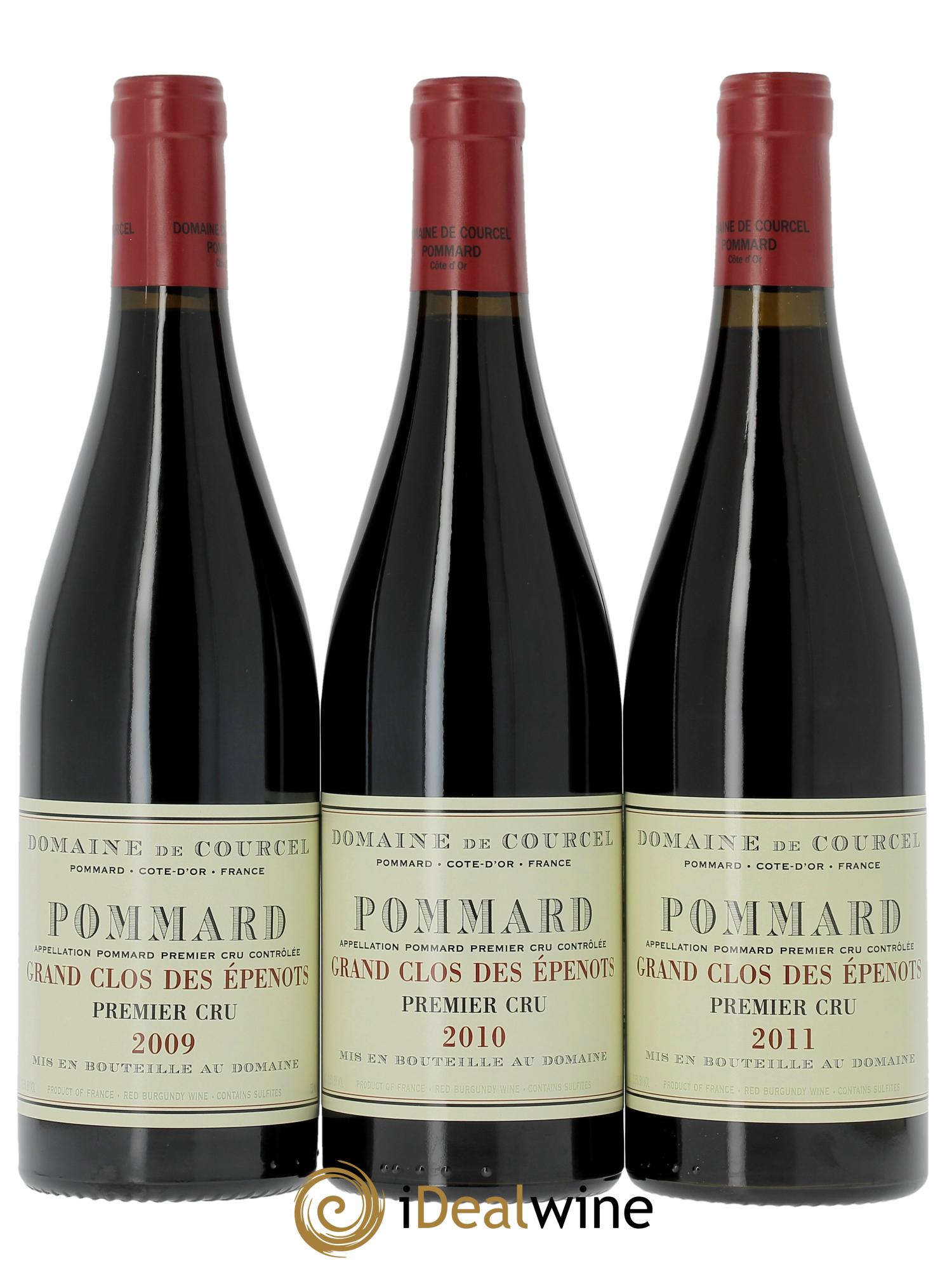 Pommard Caisse panachée Pommard Grand Clos des Epenots de Courcel (Domaine) - Lot de 3 bouteilles - 1