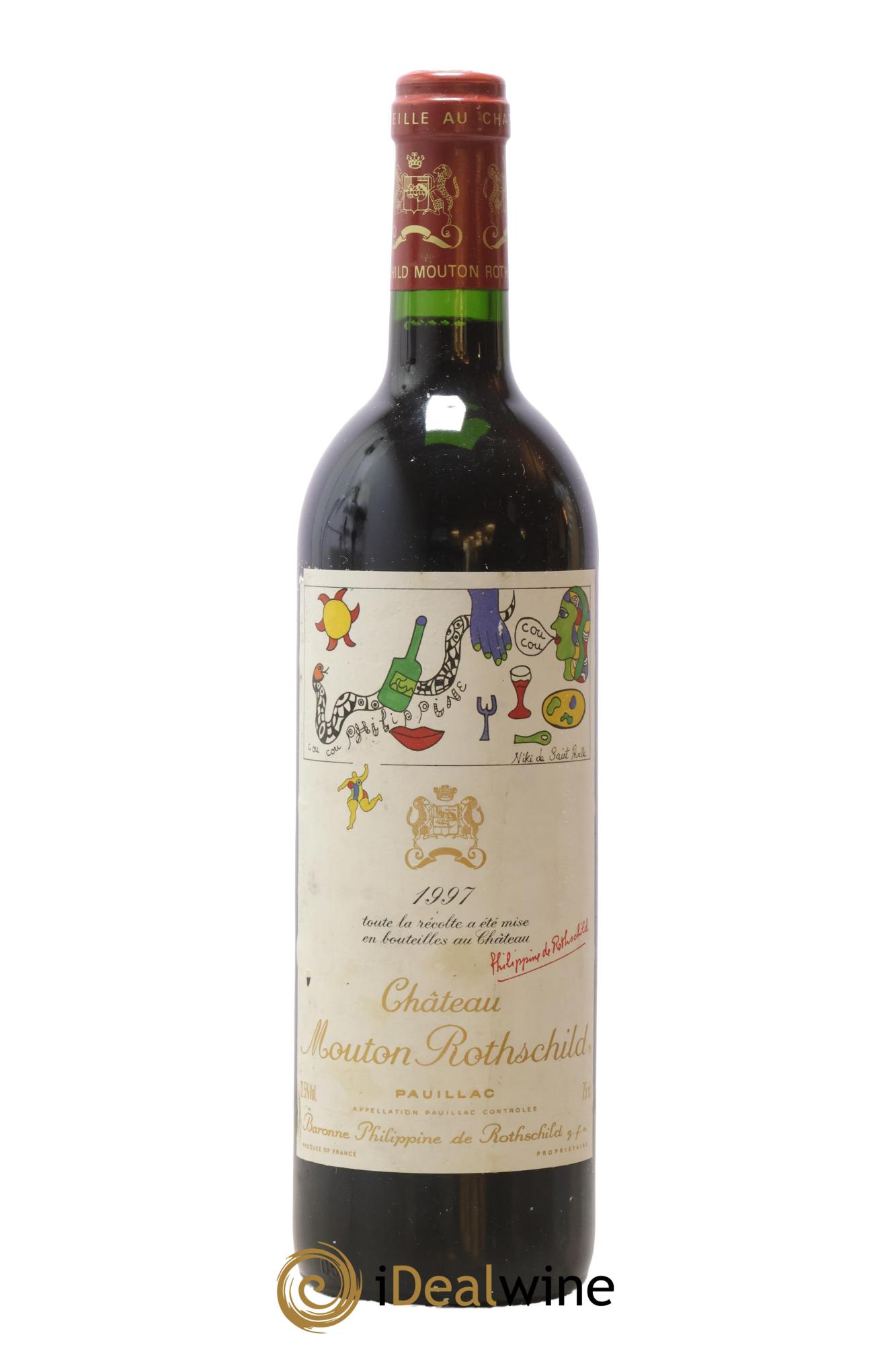Château Mouton Rothschild 1er Grand Cru Classé 1997 - Lot de 1 bouteille - 0