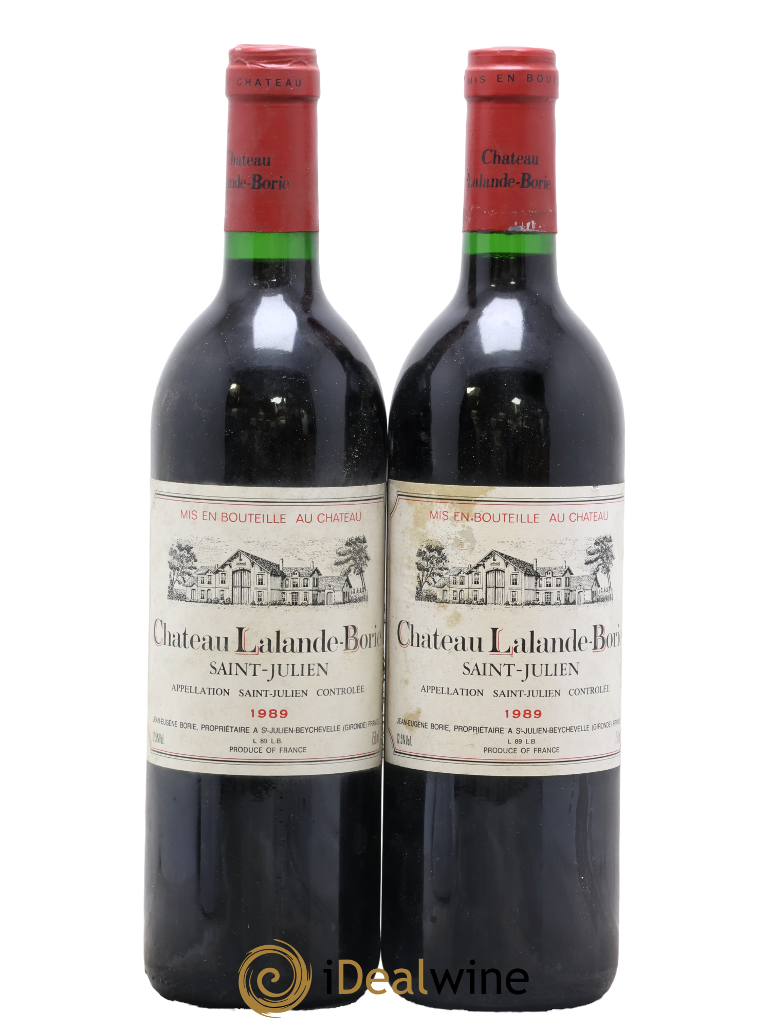 Château Lalande Borie 1989 - Lot de 2 bouteilles - 0