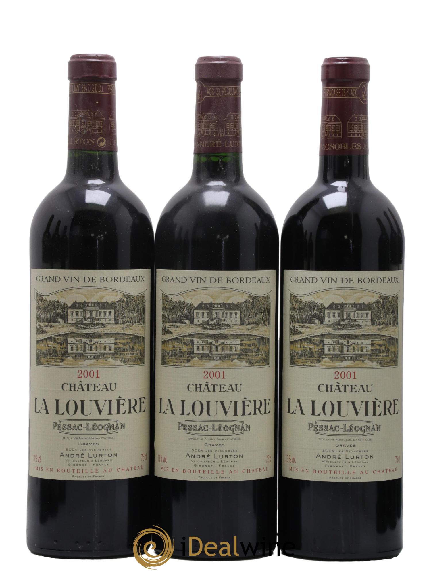 Château la Louvière 2001 - Lot de 12 bouteilles - 3