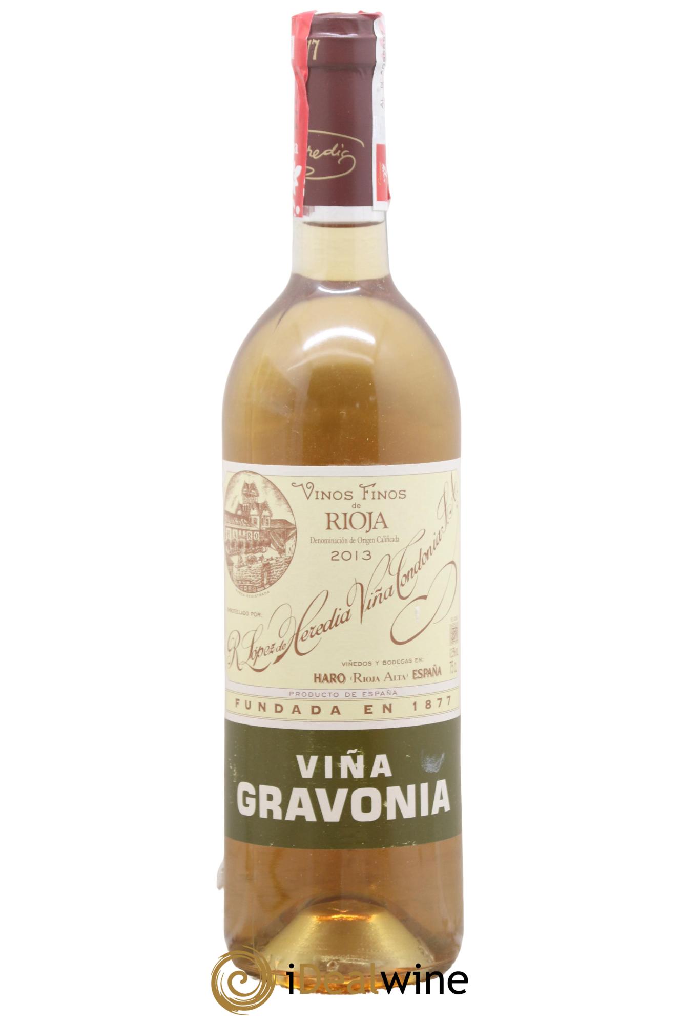 Rioja DOCA Vina Gravonia Crianza Vina Tondonia R. Lopez de Heredia 2013 - Lot de 1 bouteille - 0