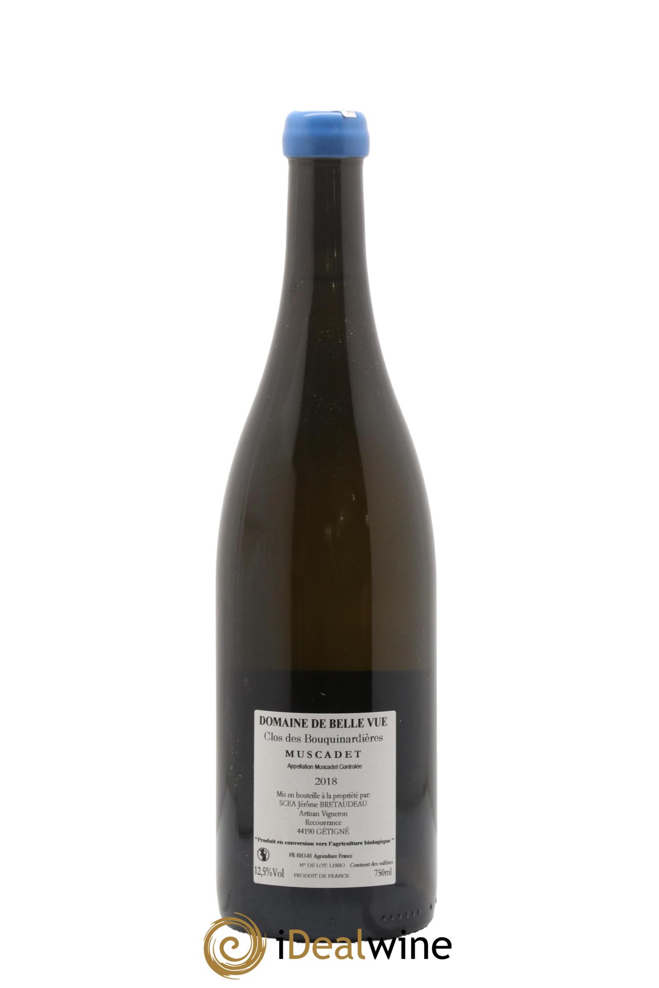 Muscadet-Sèvre-et-Maine Gabbro Clos des Bouquinardières Jérôme Bretaudeau - Domaine de Bellevue 2018 - Lot de 1 bouteille - 1