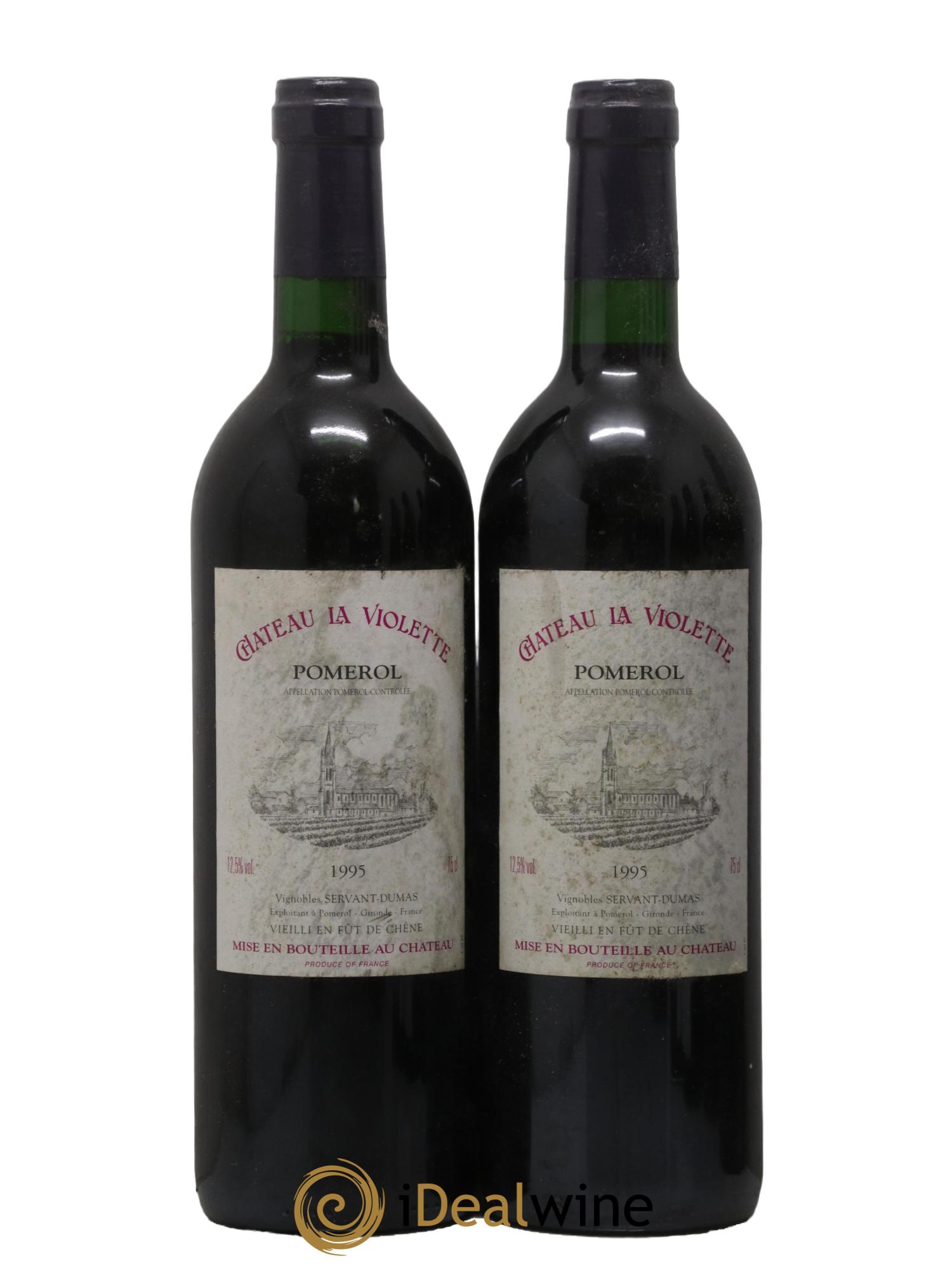 Château la Violette 1995 - Posten von 2 Flaschen - 0